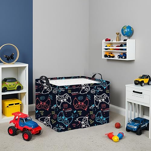 Miniatura 60 de HIYAGON Cesta de almacenamiento para niños, cesta de regalo para bebé, cesta de regalo, cesta organizadora de juguetes lindos, caja rectangular