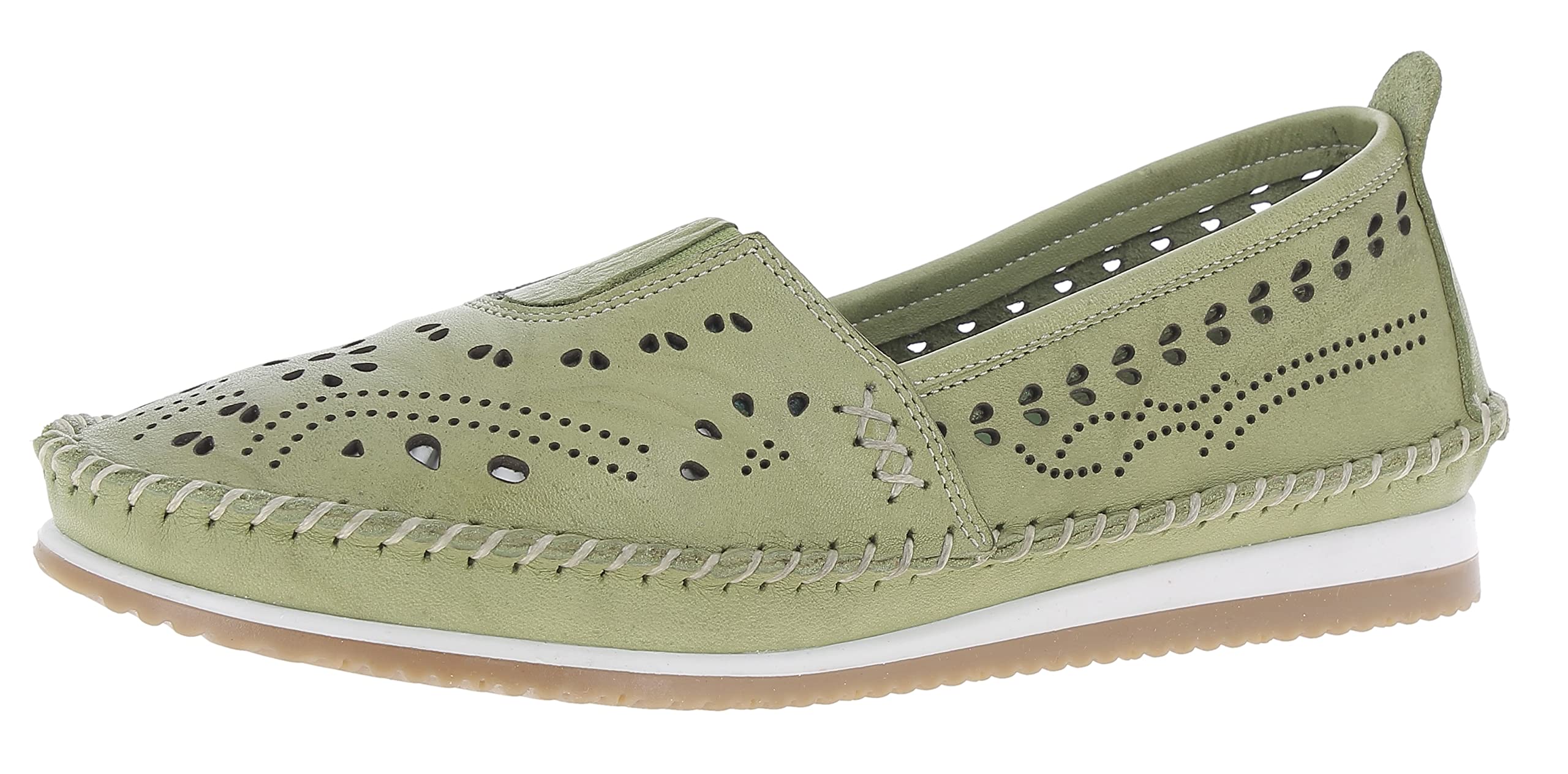 Andrea Conti Women's Slippers Loafer, Kiwi, 3.5 UK