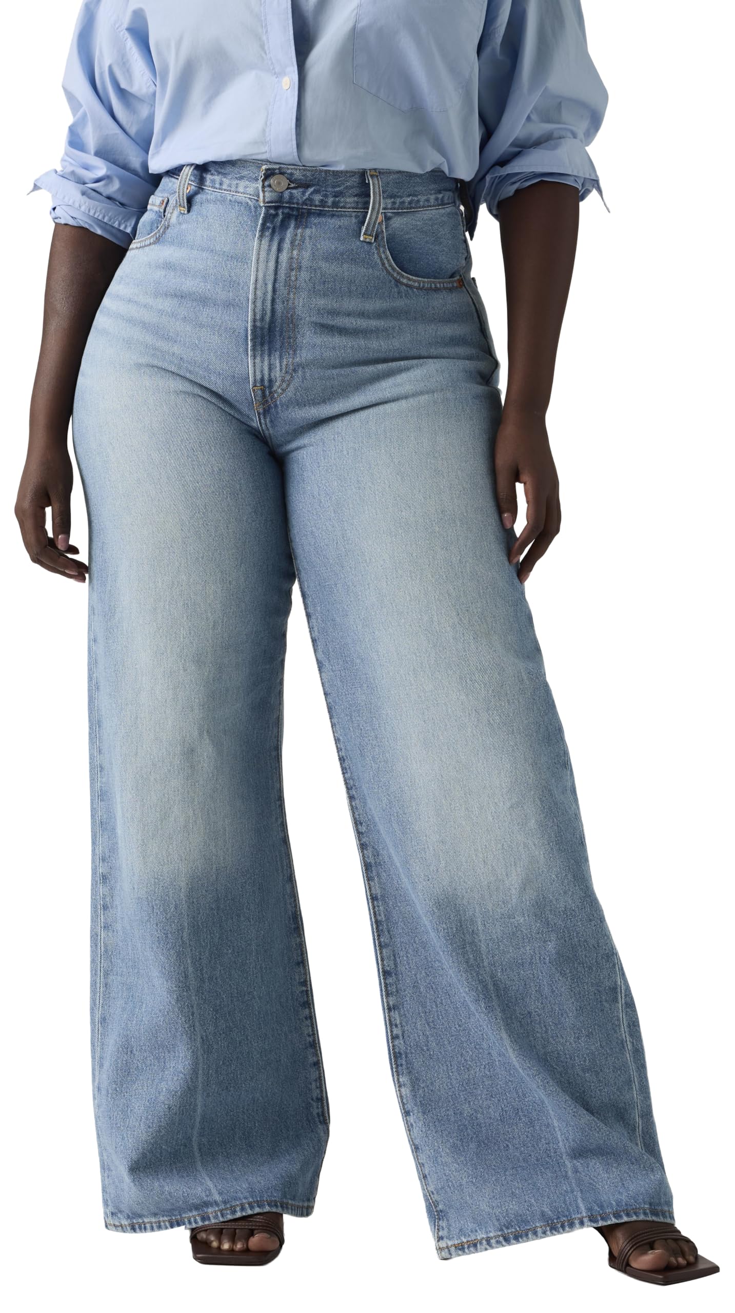 Levi'S Ribcage Wide Leg Vaqueros Mujer