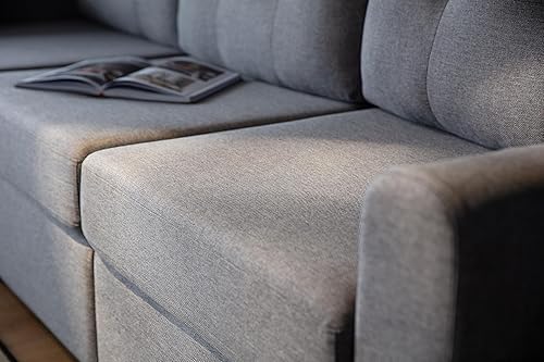 Miniatura 5 de LINSY HOME Rubik III - Sofá modular de gran tamaño, sofá modular de 4 asientos con otomana, sofá esquinero en forma de L con almacenamiento, todas