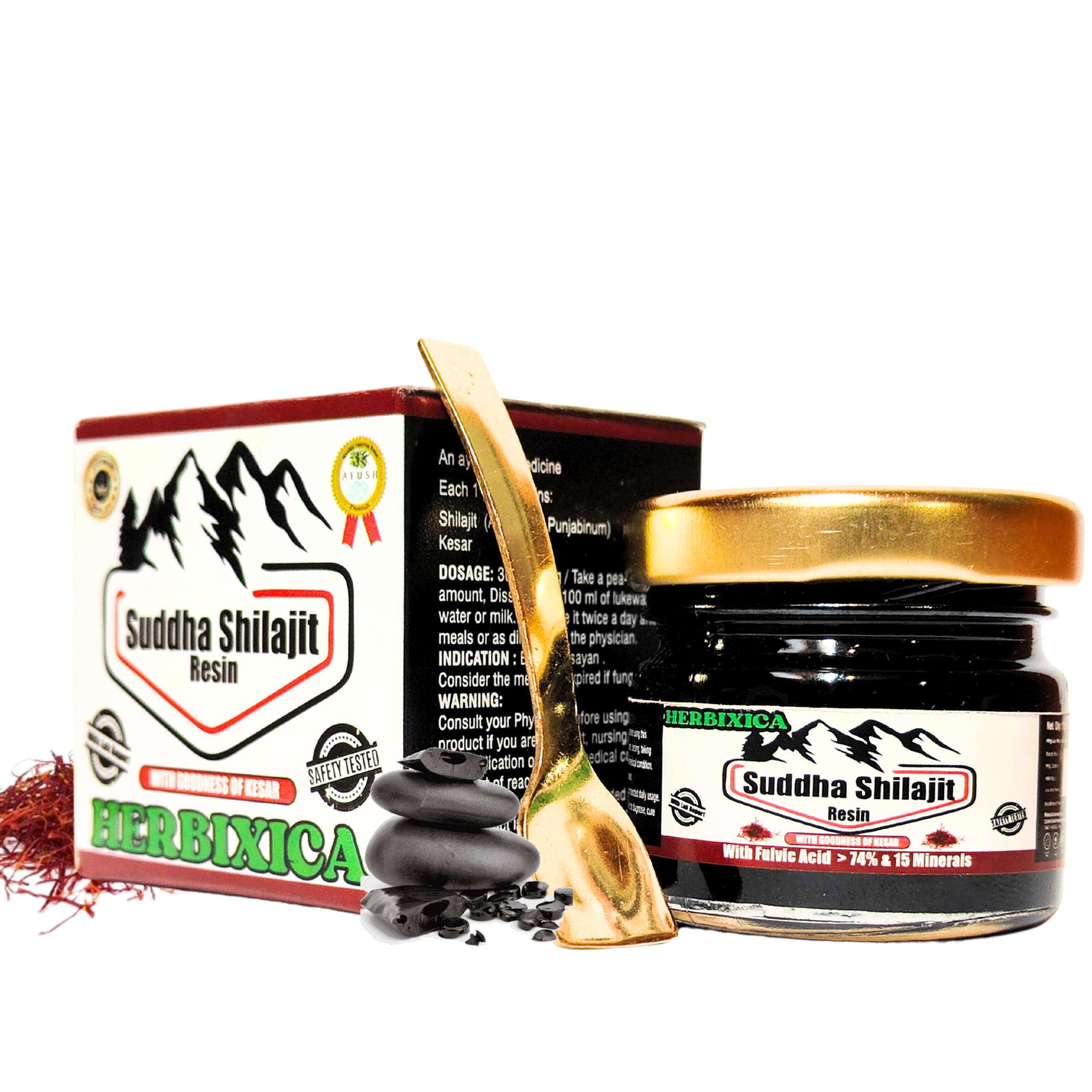 Herbixica Shudhha Shilajit/Shilajeet Resin, Performance Booster For Endurance & Stamina, High Fulvic Acid & Minerals, Pure Himalayan Ayurvedic Shilajit For Men & Women (B0CW6C8DCB) Amazon Price History, Amazon Price Tracker