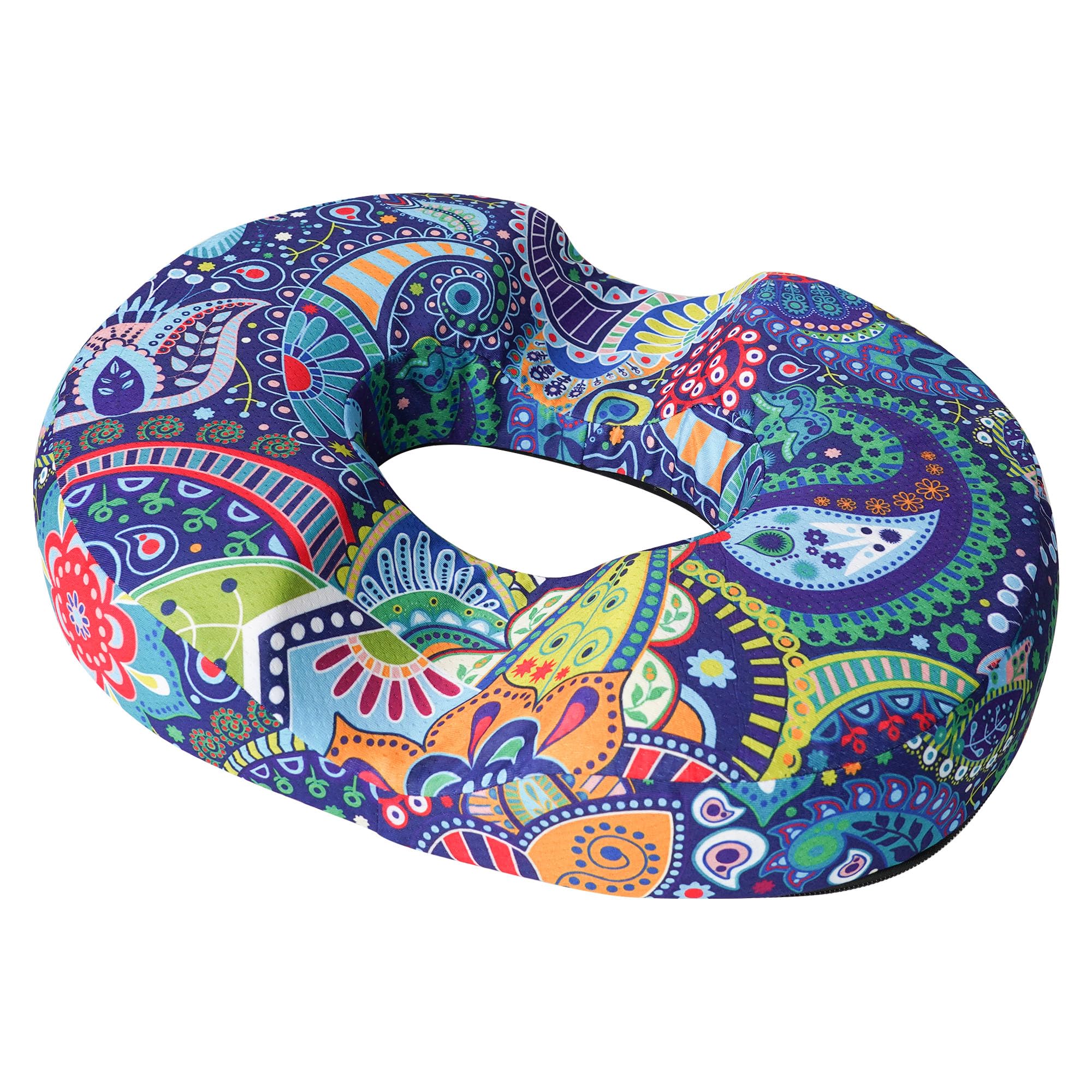 Donut Pillow Seat Cushion for Tailbone Pain Relief and Hemorrhoids, Home Office Chair Cushion for Long Sitting Work, Memory Foam Car Seat Cushions for Driving Butt Pain & Postpartum Pregnancy