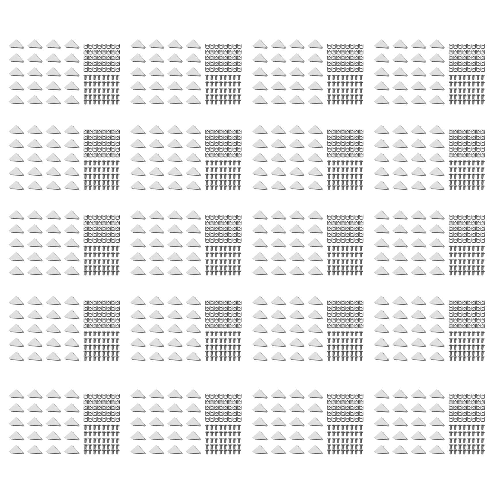 Kit profilé aluminium série 2020 avec 40 équerres et 160 vis m5 pour cadre