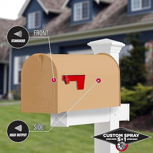 Vista 204 de Rust-Oleum 376885 Pintura en aerosol 5 en 1 personalizada para prevención del óxido, 12 onzas, transparente brillante