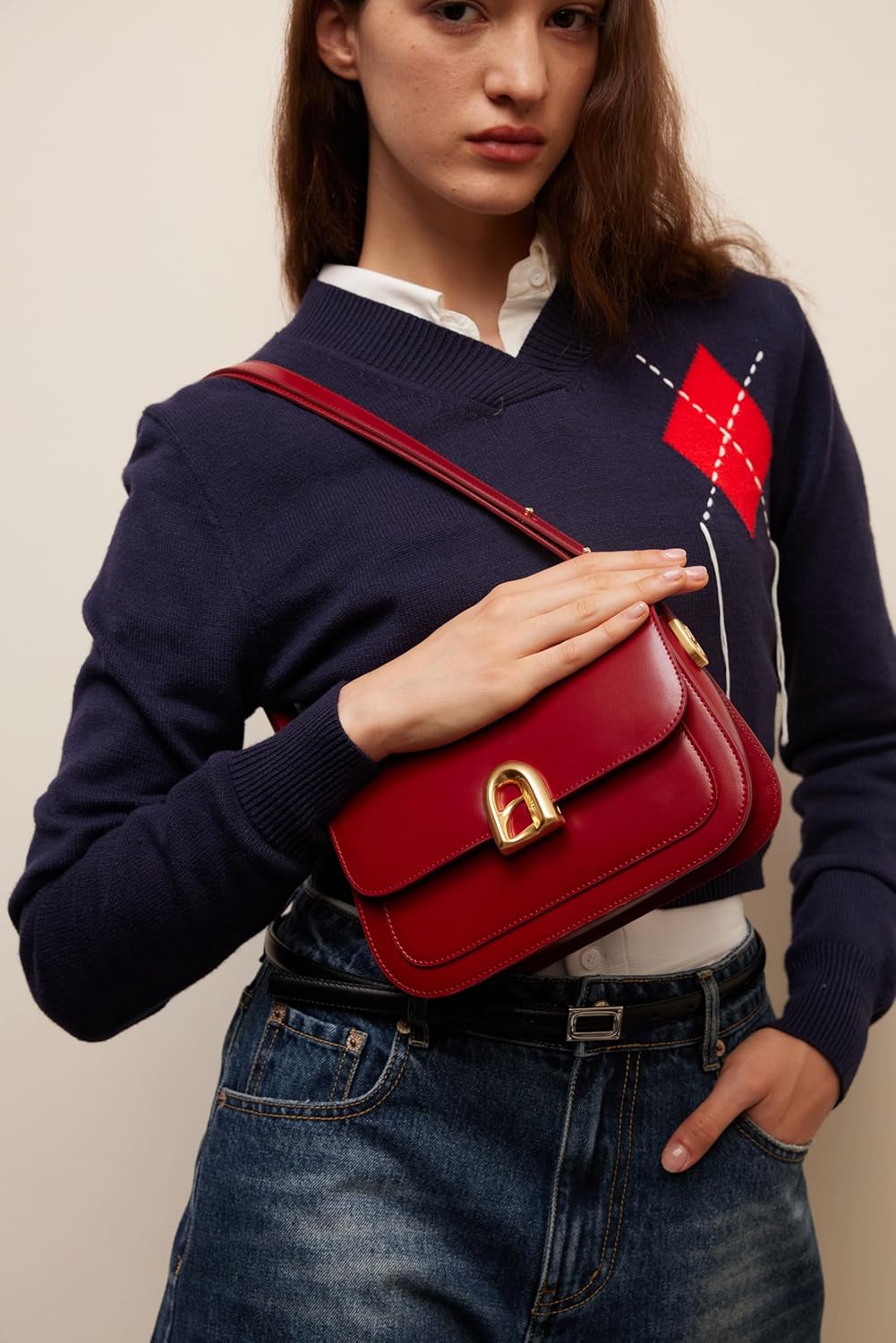 LAFESTIN Genuine Leather Shoulder Bag for Women with Adjustable Strap, Crossbody Purses For Women, Designer Inspire Handbags - Image 8