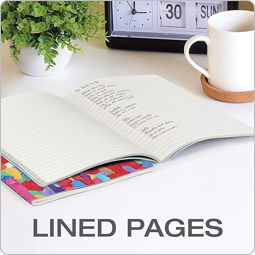 Miniatura 5 de Oxford Fresco Journals - Paquete de diarios texturizados, cuadernos diarios, diarios únicos, 6 x 8.25 pulgadas, 80 páginas a rayas, diario 2