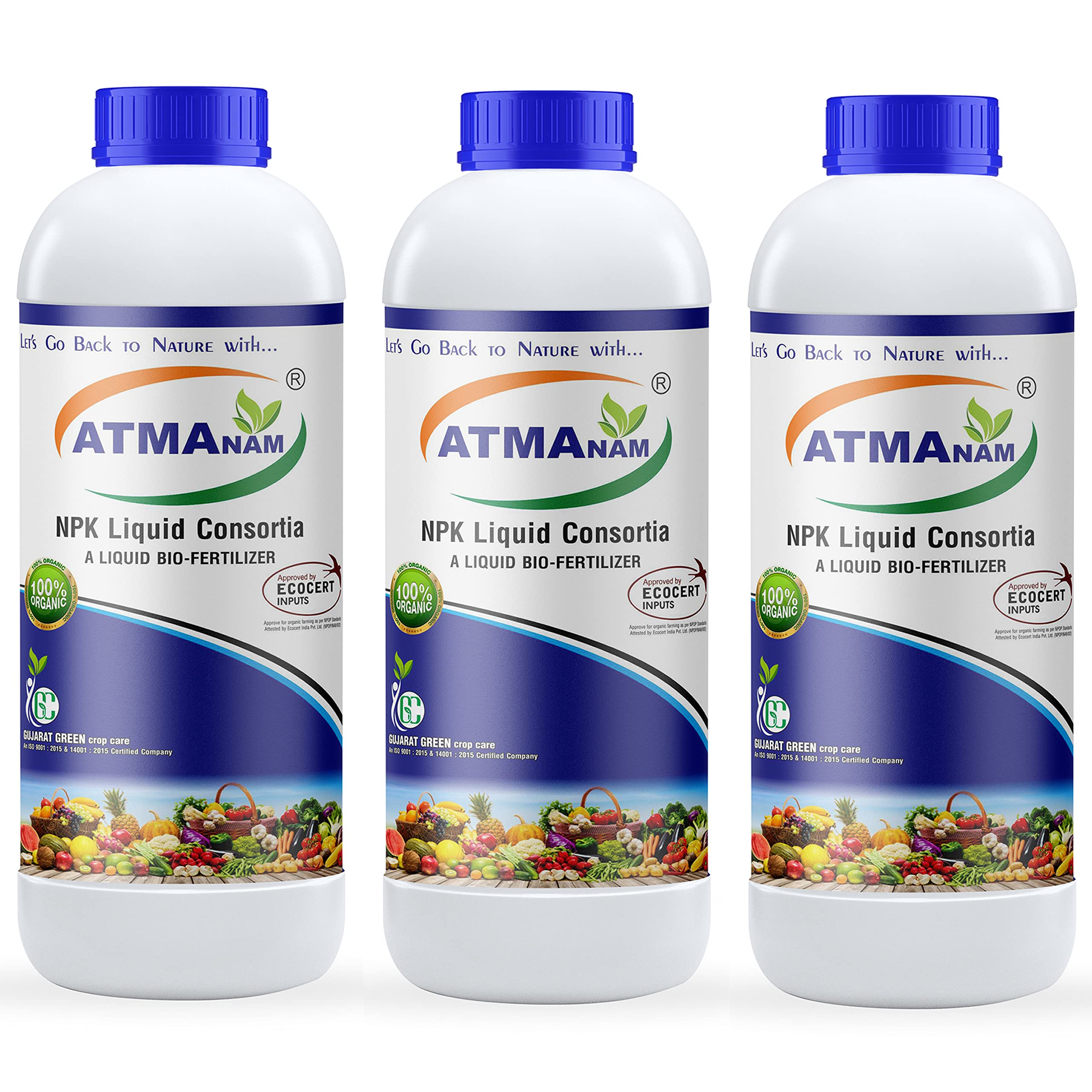 Atmanam BIO Fertilizer CONSORTIA (Increase-NPK - 3 Litre) Plant Growth Promoter, Nutrition Enhancer Suppliment, BioStimulant, Immunity Builder for Plants & Crops (3) (B09NLVSYBC) Amazon Price History, Amazon Price Tracker