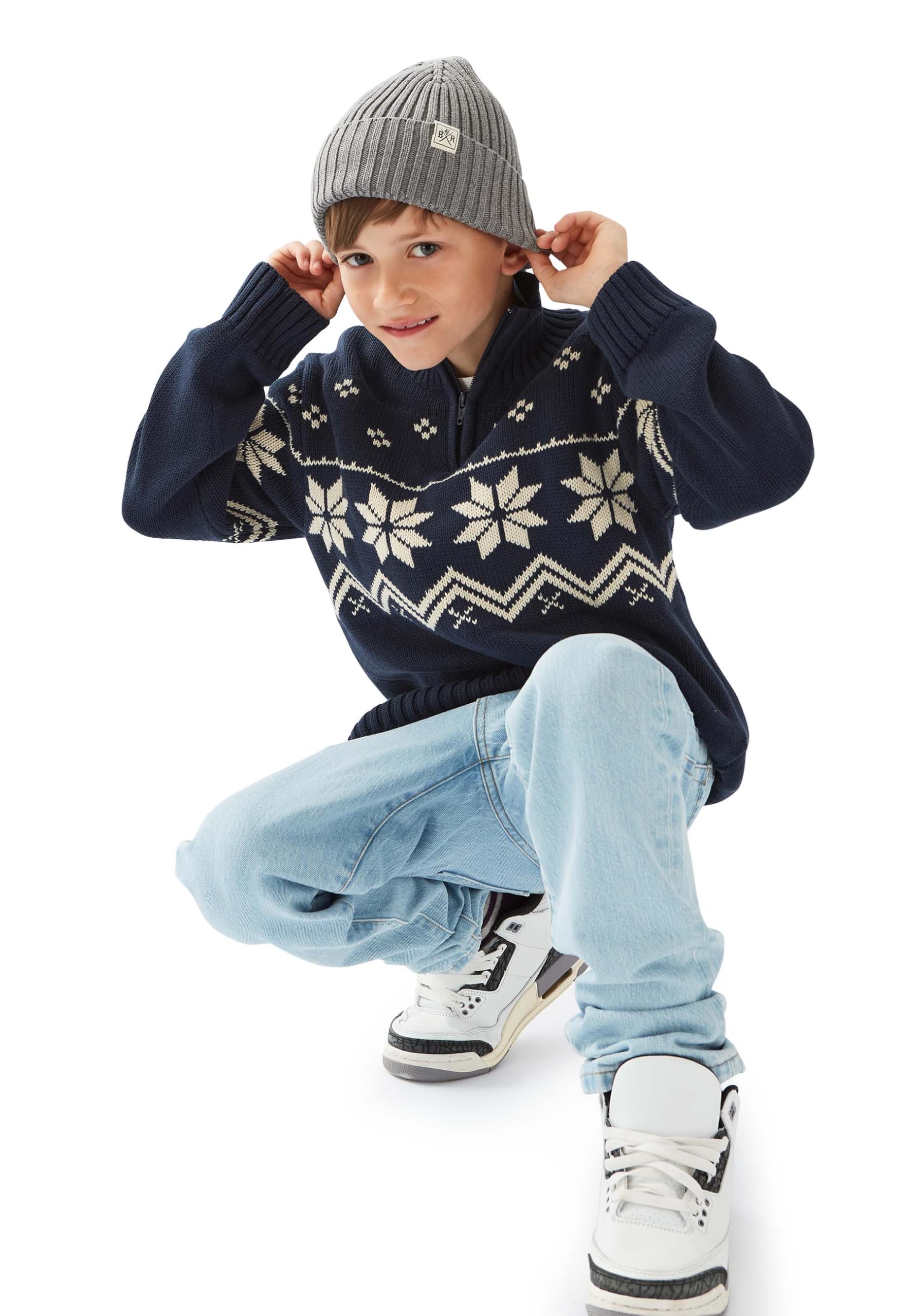 Band of Rascals Kinder Strickpullover Norway III aus Bio-Baumwolle