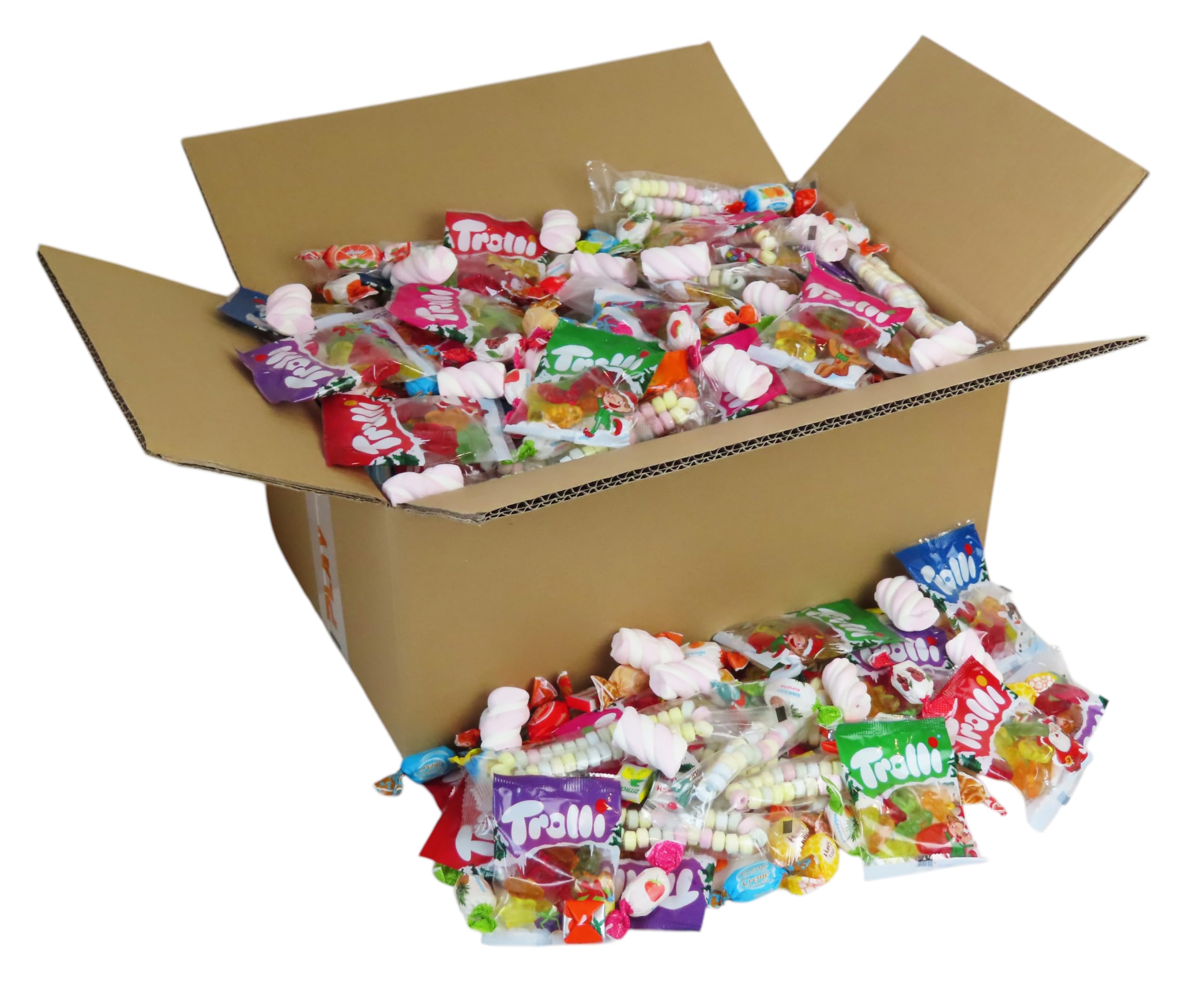 CAPTAIN PLAY Mix Golosinas a Granel – 4 kg, 300 piezas individualmente envueltas, Surtido Halloween, Navidad & Pascua – Grandes Cantidades