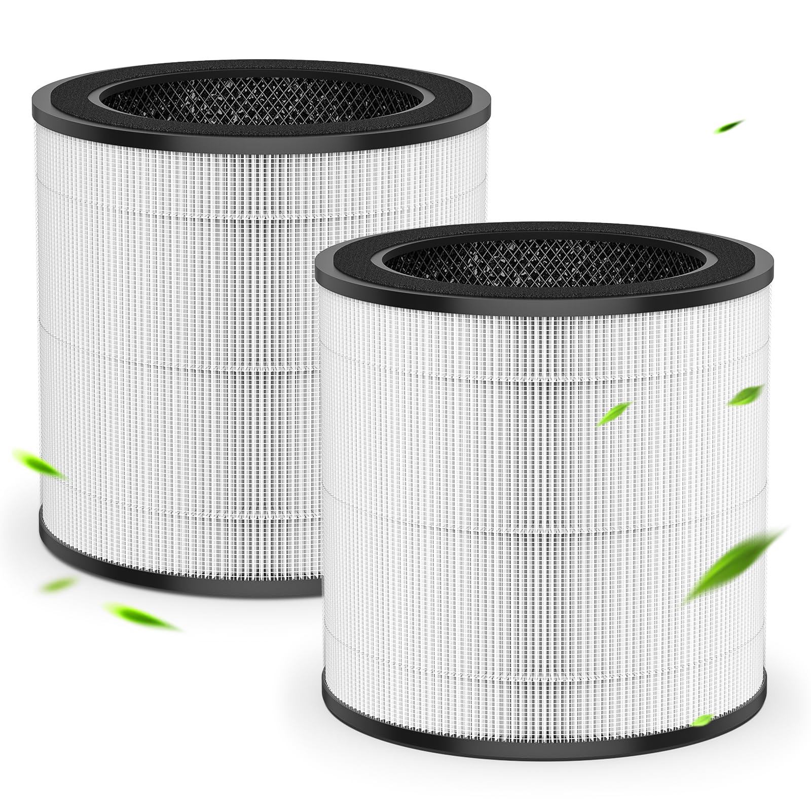 Lot de 2 Filtre de Rechange FY0194/30, FY0293/30, Compatibles avec Filtre de Remplacement Philips pour Purificateur d'Air Série 800 AC0830/10, AC0820/10, AC0819/10 et AC0951/13, H13 True HEPA Charbon
