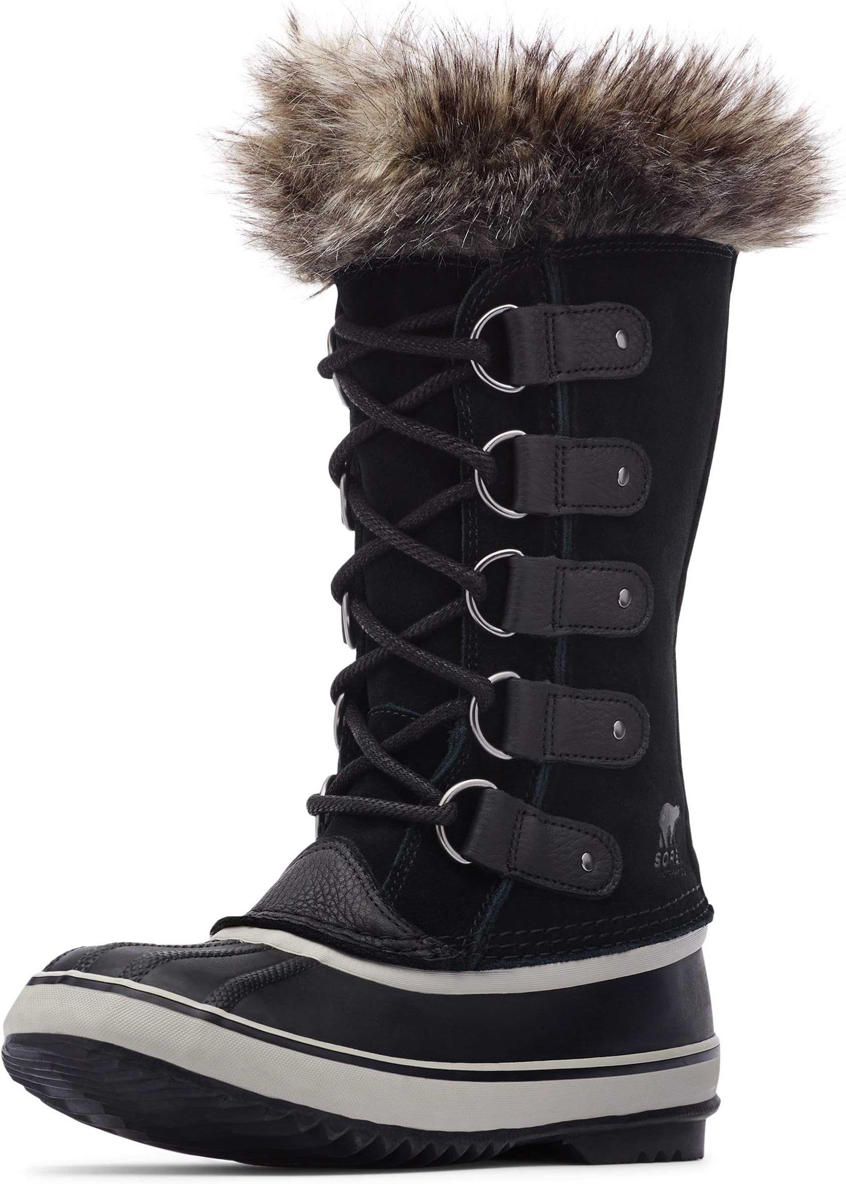 SorelWomen's Joan of Arctic Waterproof Insulated Winter Boot, Black/Quarry, 9.5 M US