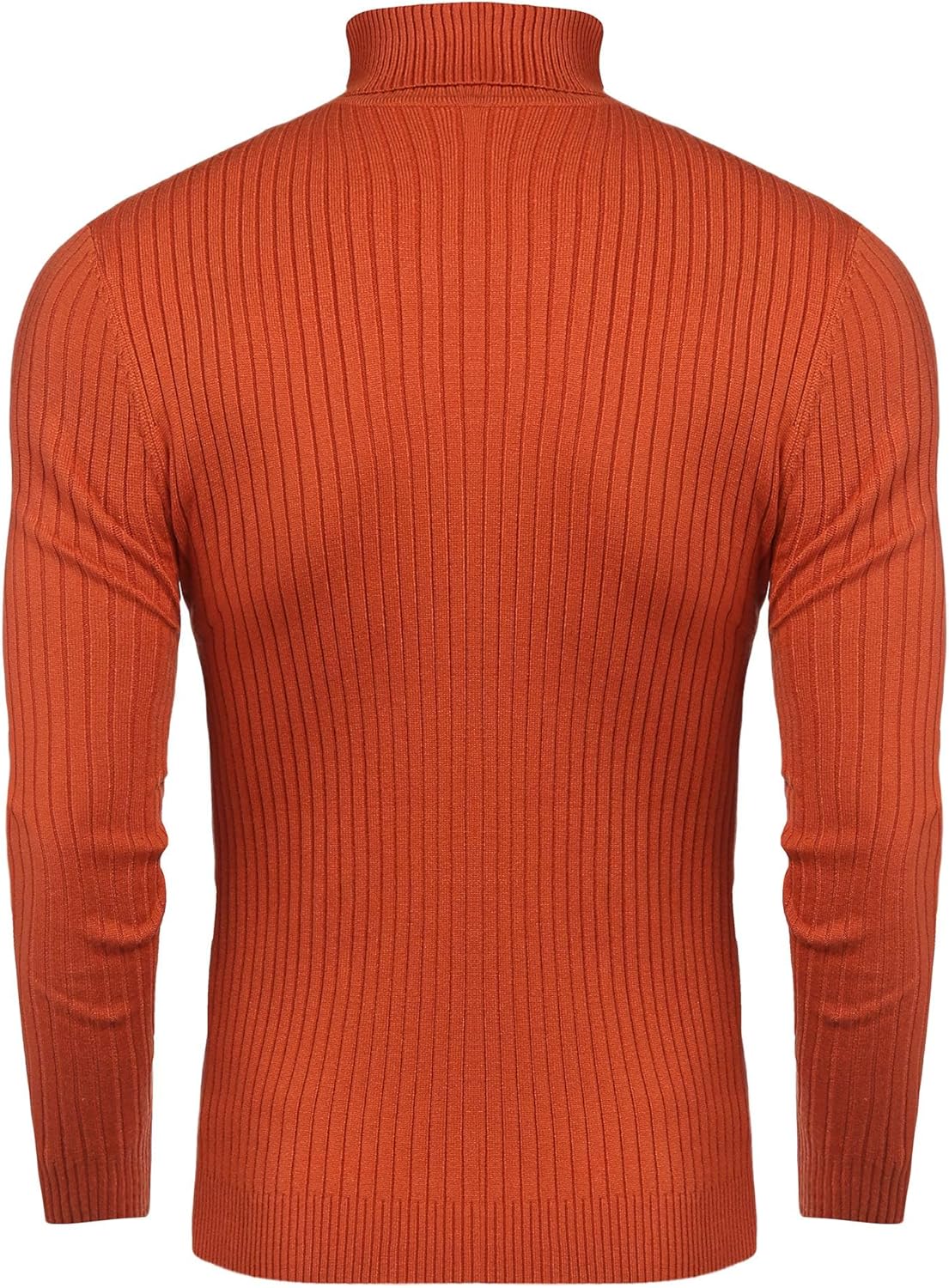 nine bull Mens Slim Fit Turtleneck Sweater Cable Knit Thermal Pullover Sweater - Image 3