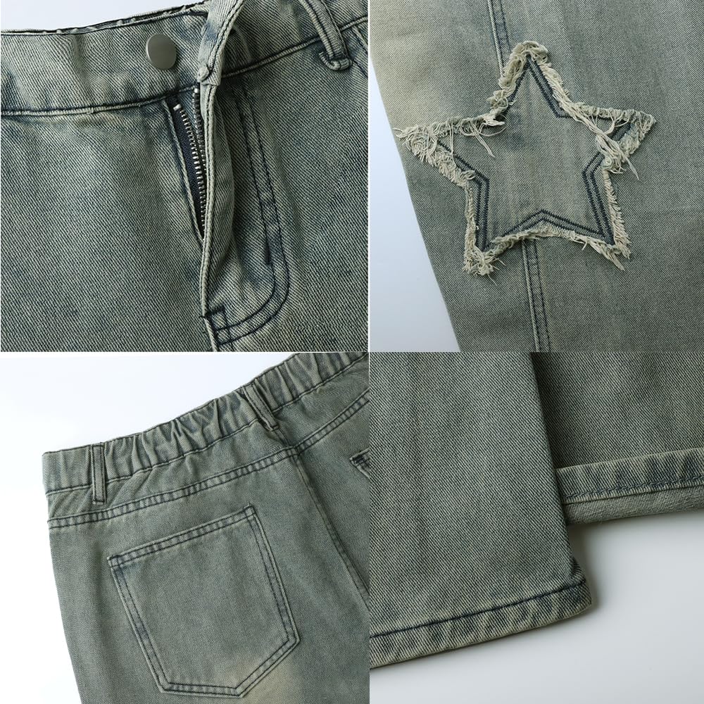 Star Jeans Y2k Jeans Baggy Jeans Femme Pantalon Cargo Femme