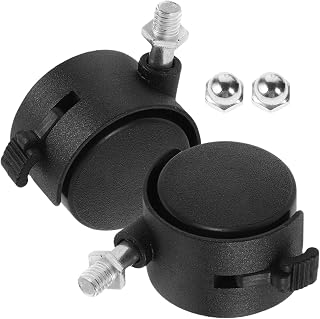 2pcs Bath Seat Wheels Replacement with Brake, Plastic Caster Wheels for Chair Accessories, Easy Angle Adjustment, Sturdy Pp Material, for Bath Seat Modifications