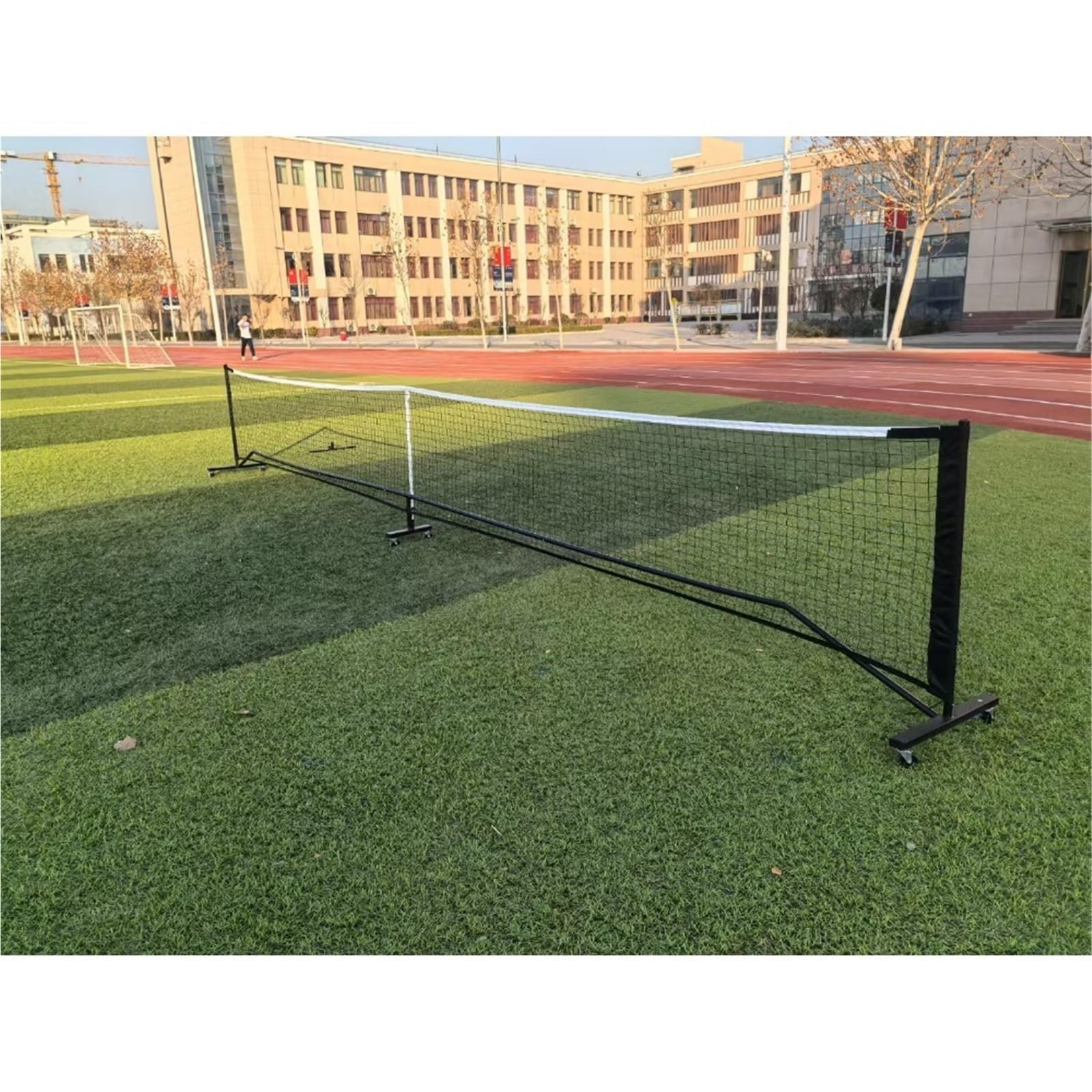 Rete da pickleball Sistema di rete portatile for pickleball, supporto in metallo for badminton, da tennis 6,7 ​​m
