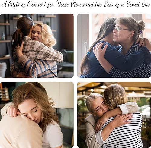 Miniatura 6 de Canastas de regalo de condolencias, regalo conmemorativo de condolencia de corazón de cristal para duelo por pérdida de un ser querido, sorry for