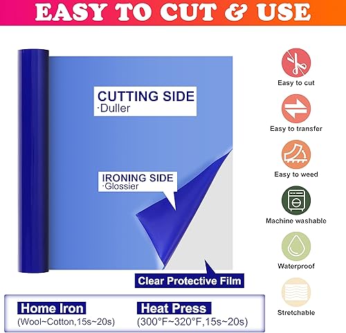 Miniatura 11 de Rollo de transferencia de calor de vinilo soplo: vinilo negro Puff de 10 x 10 pies Puff HTV 3D Puff Puff Heat Transfer Vinyl Puffy Foaming Iron on