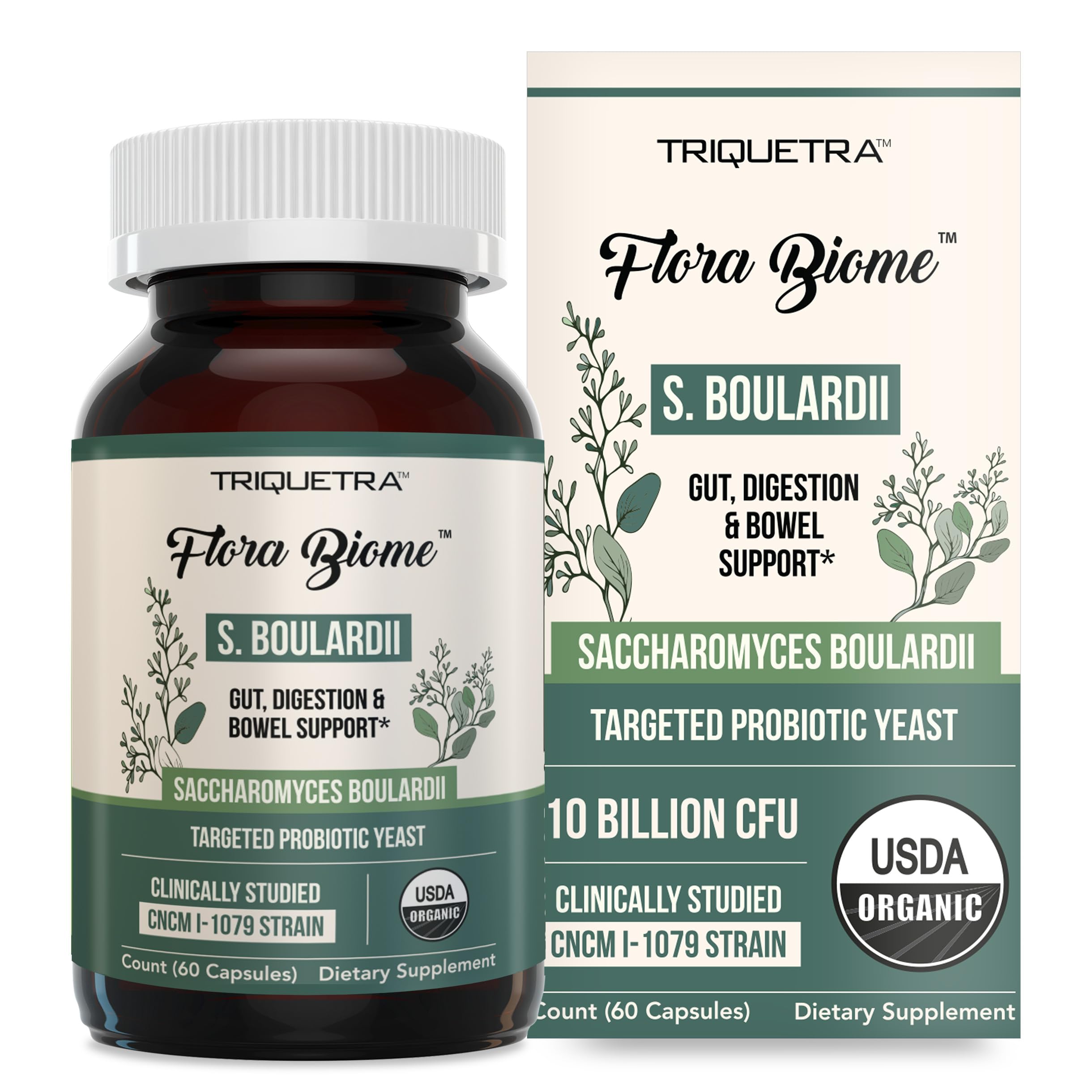 Organic Saccharomyces Boulardii by Triquetra Health