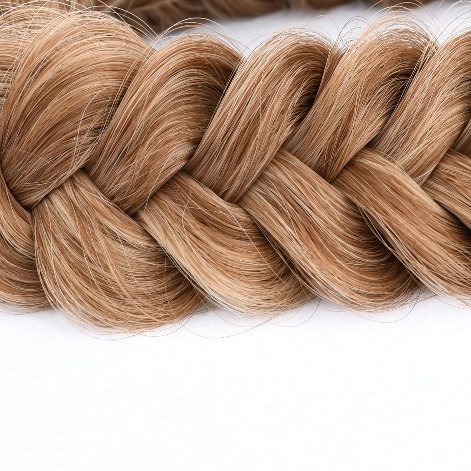 Messy Wide 2 Strands Fishtail Synthetic Hair Braided Headband Hairpiece Amazon.com : DIGUAN Wide Fishtail 2 Strands Synthetic Hair  main image 2