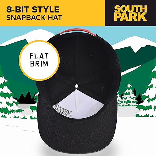Miniatura 4 de Concept One South Park Gang - Gorra de béisbol ajustable de 8 bits con ala plana