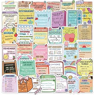 Mental Health Stickers Kids Teens Adults Doctor 50 PCS Mental Health Awa...