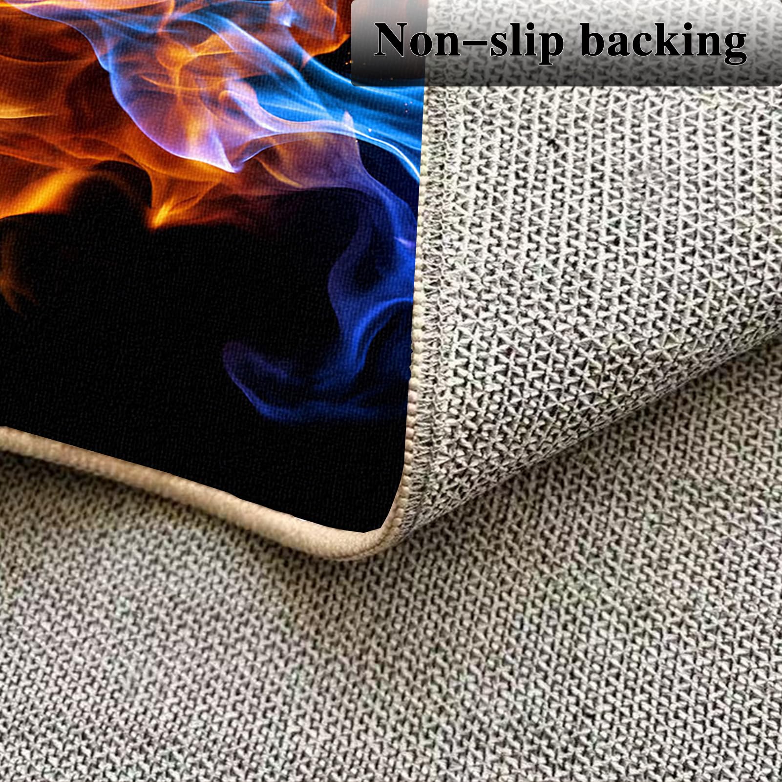Tapis Antidérapant Chaise Gaming 150 x 180 cm Tapis Chaise de Bureau, Tapis pour Fauteuil, Tapis Gaming Sol pour Sols durs, Protège Sol Protection Sol Gamer Bureau Gaming pour Salon, Chambre, Bureau