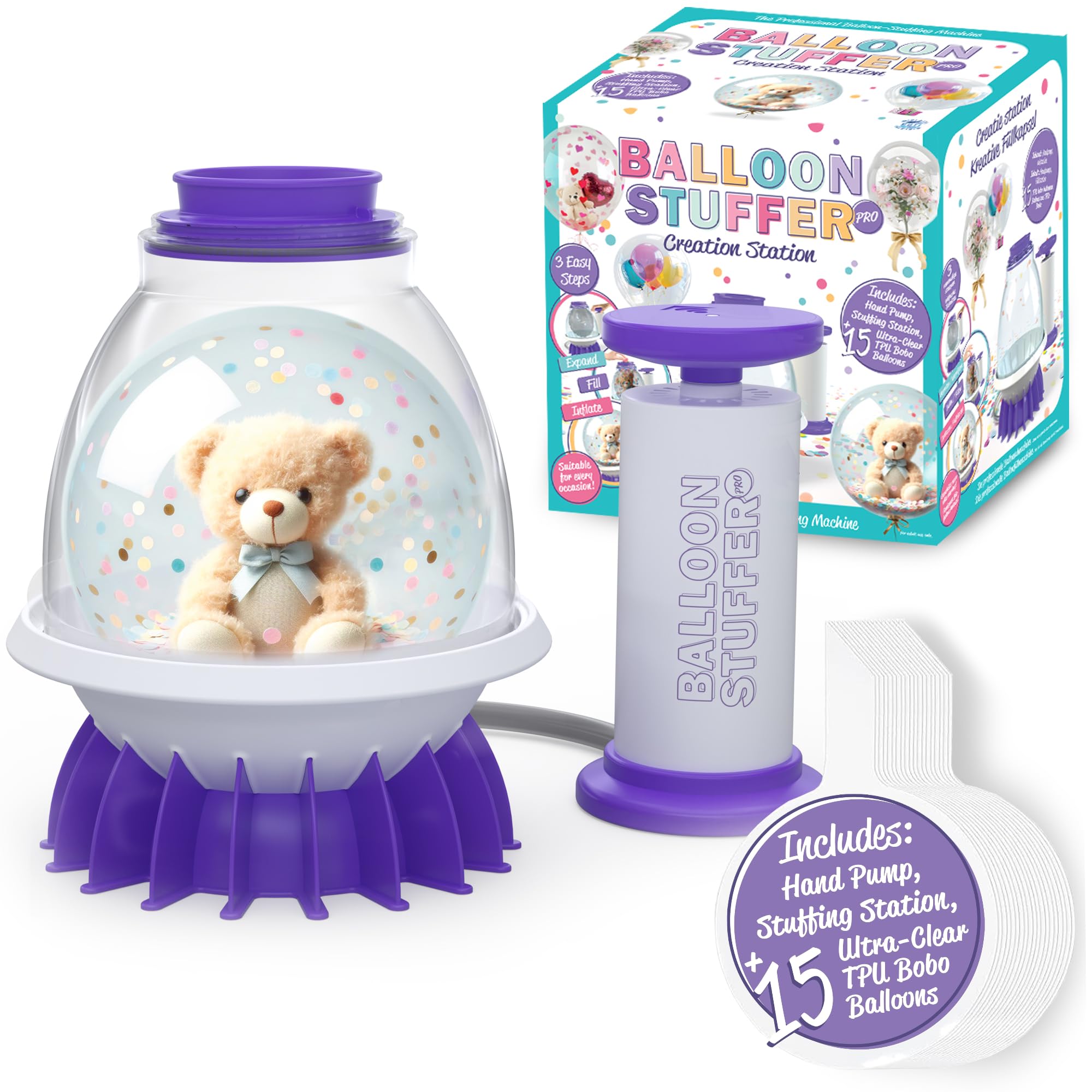 Creation Station | Professional Balloon Stuffing Kit | Perfect for DIY Gift Making & Special Occasions