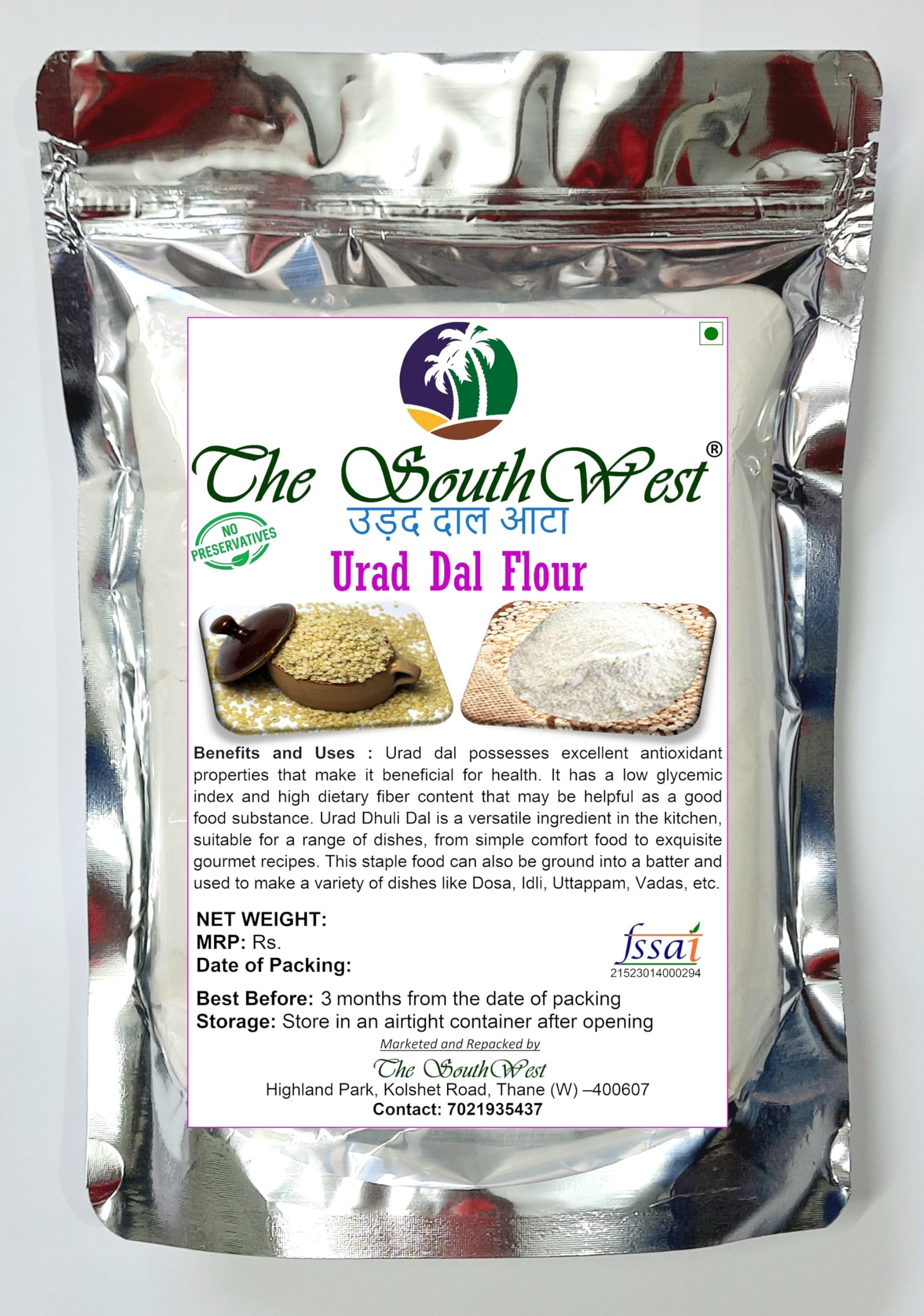 The SouthWest | White Lentil Flour | Urad Dal Atta | Ulundhu Powder | Uzhunnu Podi | Uddina Bele Hittu | Udid Dal Peeth | Udad Dal Powder (B0CLSD3J14) Amazon Price History, Amazon Price Tracker