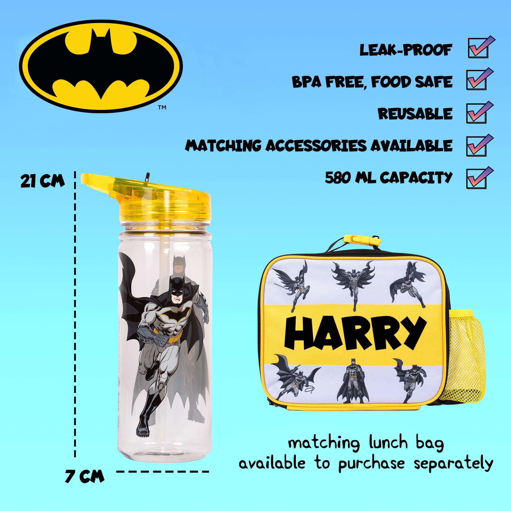 Fortnite Trinkflasche 580 Ml - Offizielles Merchandise Mit Strohhalm BPA-frei