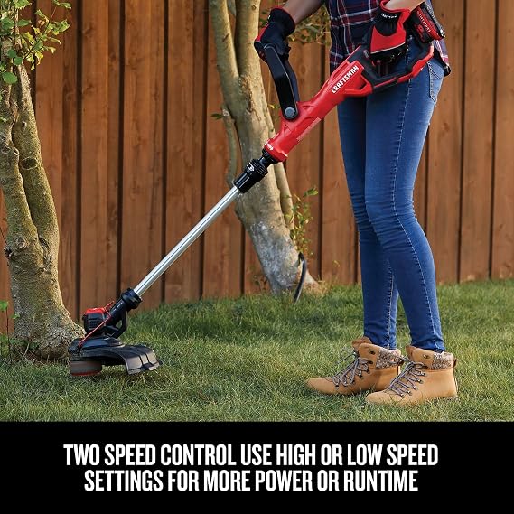 CRAFTSMAN 20V MAX WEEDWACKER String Trimmer and Leaf Blower Combo Kit, Battery and Charger Included (CMCK197M1)