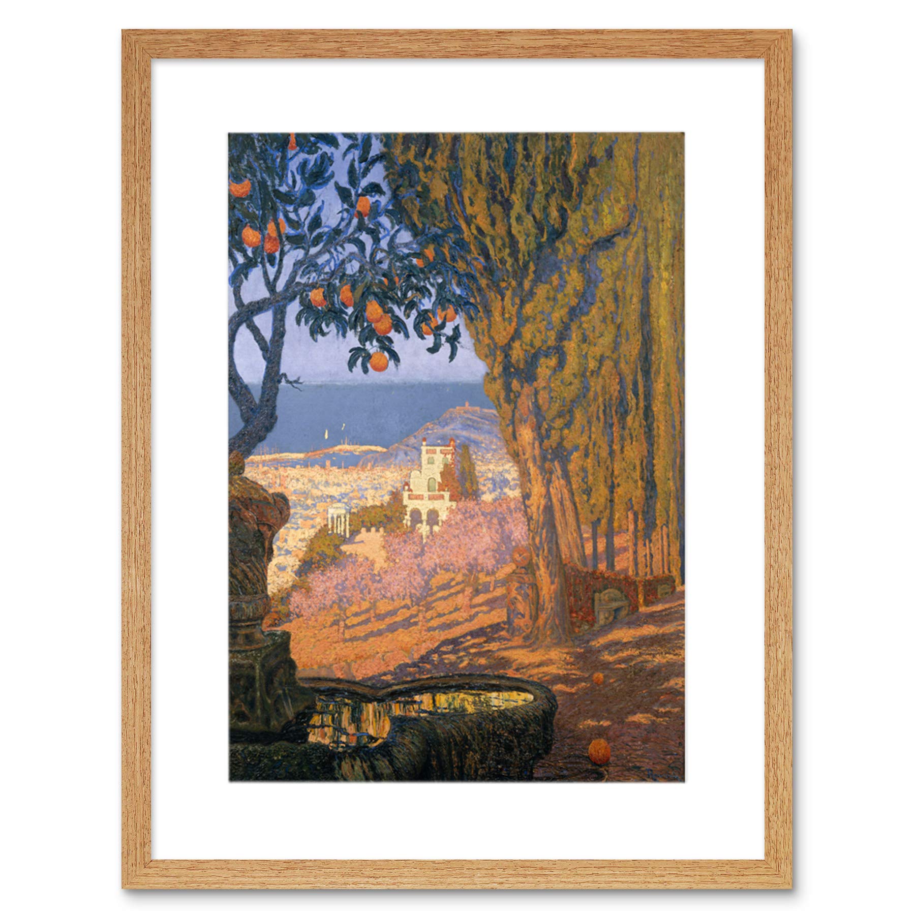 Wee Blue Coo Painting Raurich Barcelona 12x16 Framed Wall Art Print