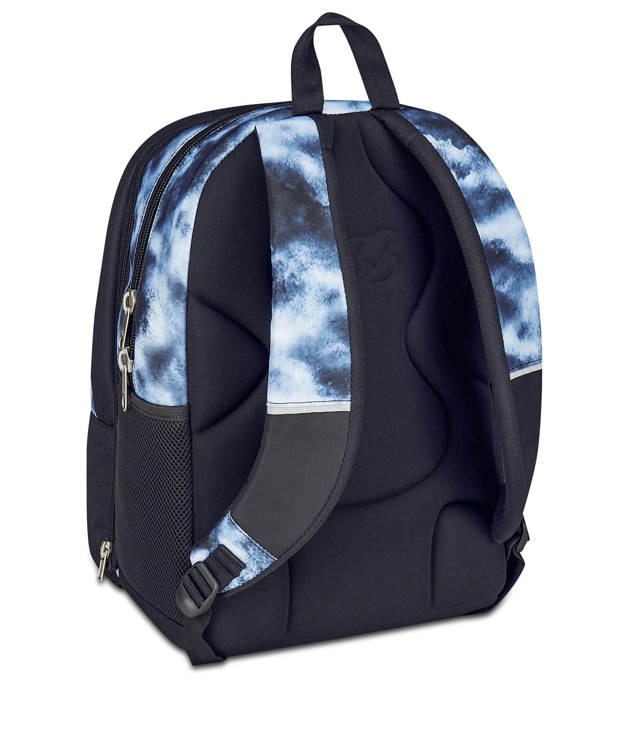 Seven Zaino Scuola Dual Detach, Grigio, Doppio Scomparto da 32 L, Con Tasca PC, Tasca Borraccia, Tasca Con Organizer e Scomparto Staccabile, Scuola Media e Superiore, Zaino Ragazzo