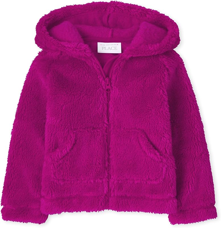 The Children's Place baby-girls And Toddler Long Sleeve Sherpa Zip-up Hoodie