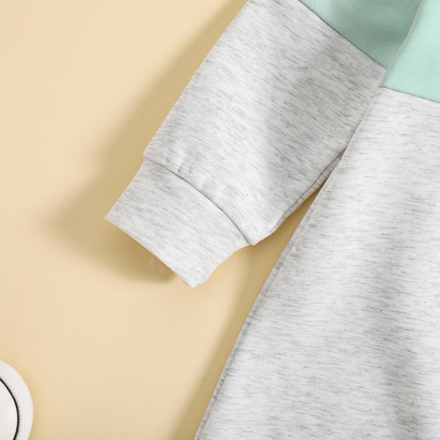 allshope Newborn Baby Boy Fall Outfit Romper Long Sleeve Hooded Contrast Color Zipper Jumpsuit Bodysuit Infant Clothes - Image 6