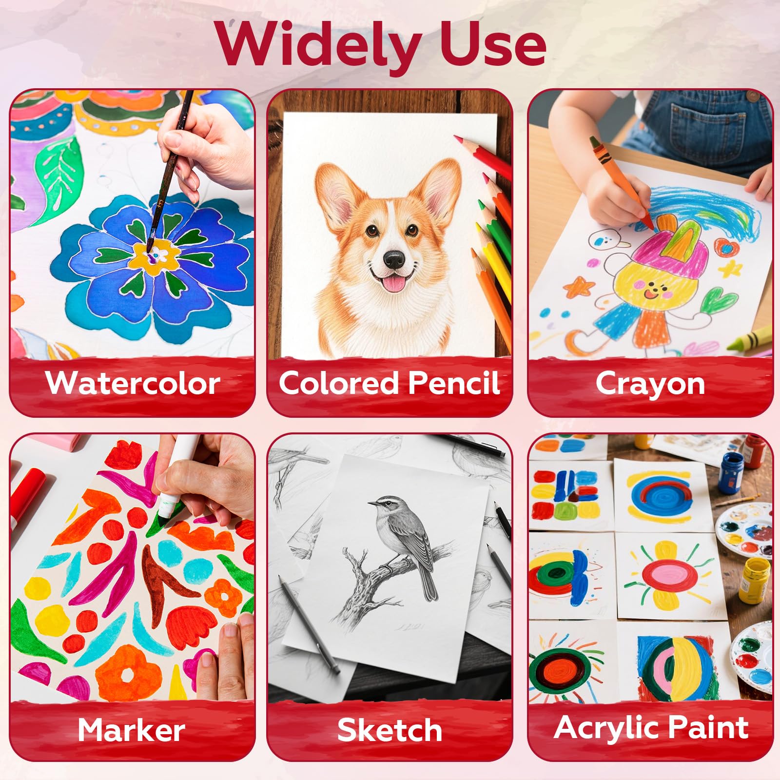 Bulk Watercolor Paper - 100 Sheets 5x7 Inch -7