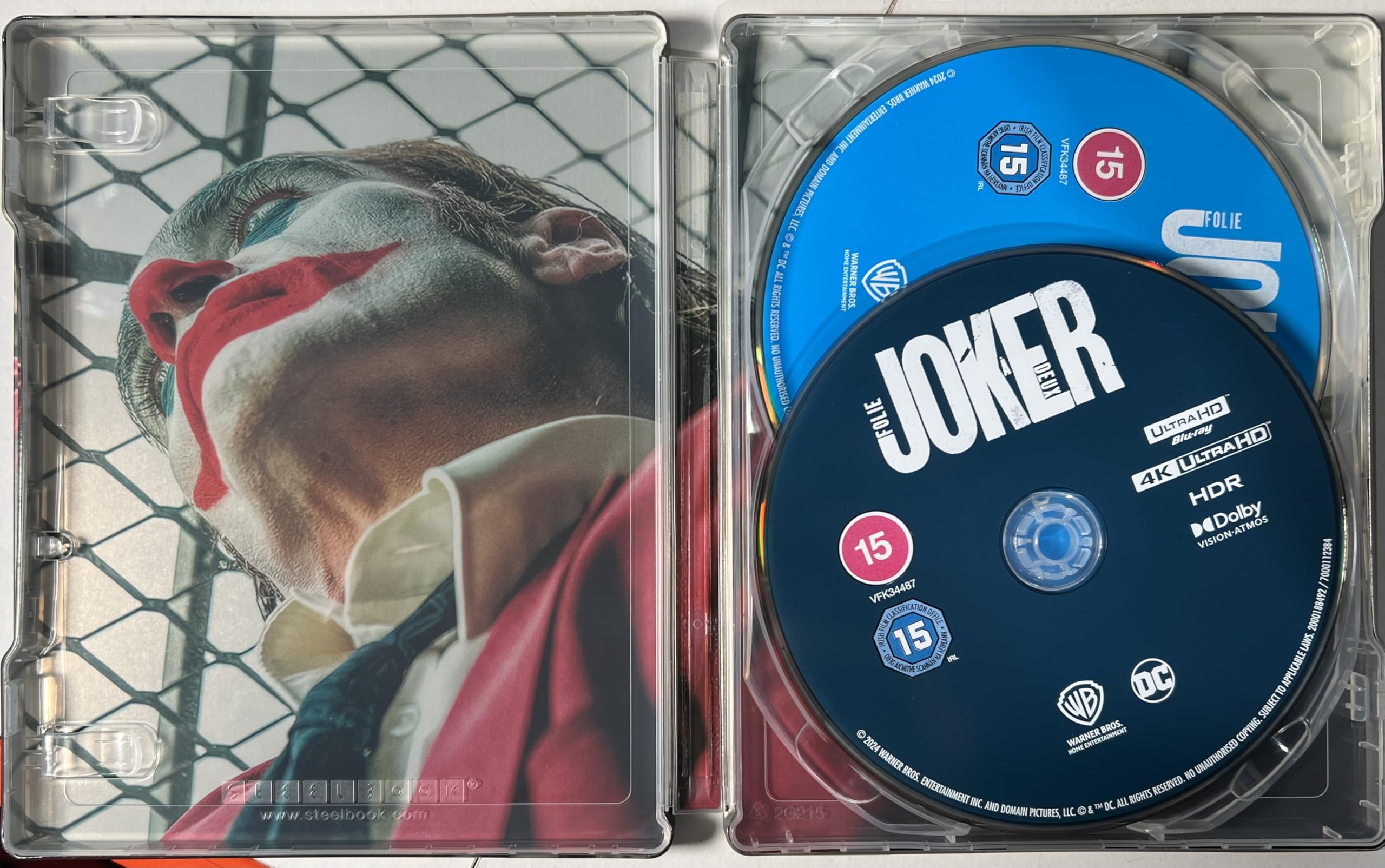 Joker / Joker : Folie Et Deux (4K / Blu ray 2-Film Steelbooks) Limited Edition - Region Free - Joaquin Phoenix , Lady Gaga , Todd Philips , Robert De Niro