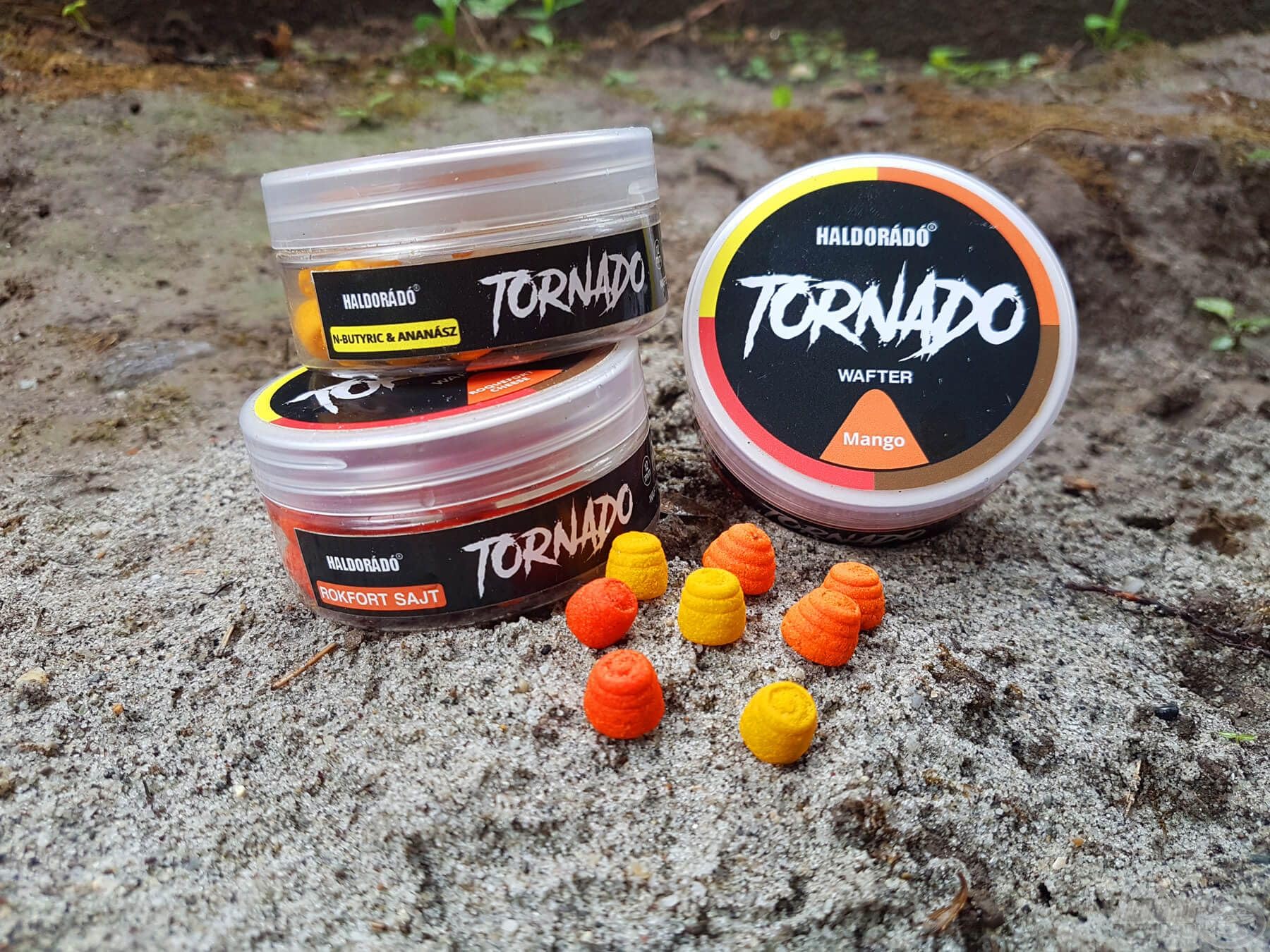 Haldorado Tornado Wafter Piña+N-Butyric 12mm, hookbait carpfishing, cebo flumino, cebo 100% bidegradable