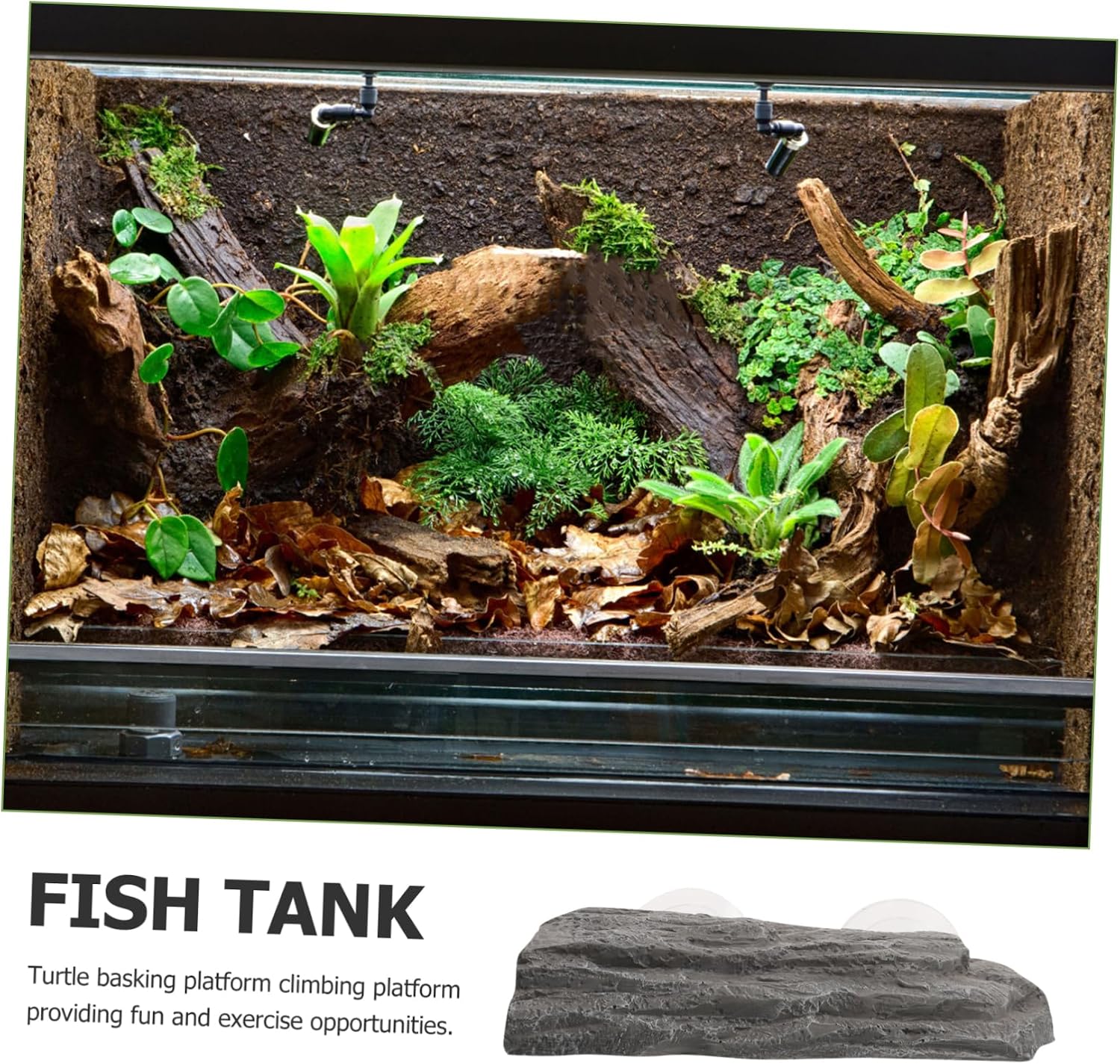 Turtle Floating Basking Platform Suction Cup Resin