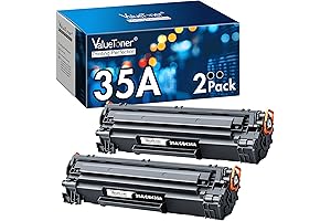 Compatible HP 35A CB435A Toner Cartridge Replacement for P1006 Laser Printer (2 Pack)