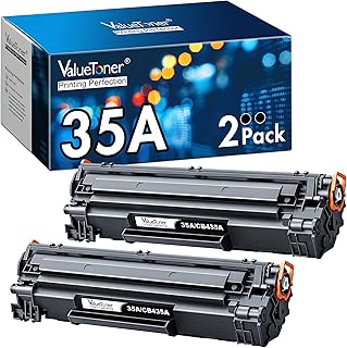 Valuetoner Compatible Toner Cartridge Replacement for HP 35A CB435A for P1006, P1009, P1002, P1003, P1004, P1005 Laser Printer (Black, 2 Pack)