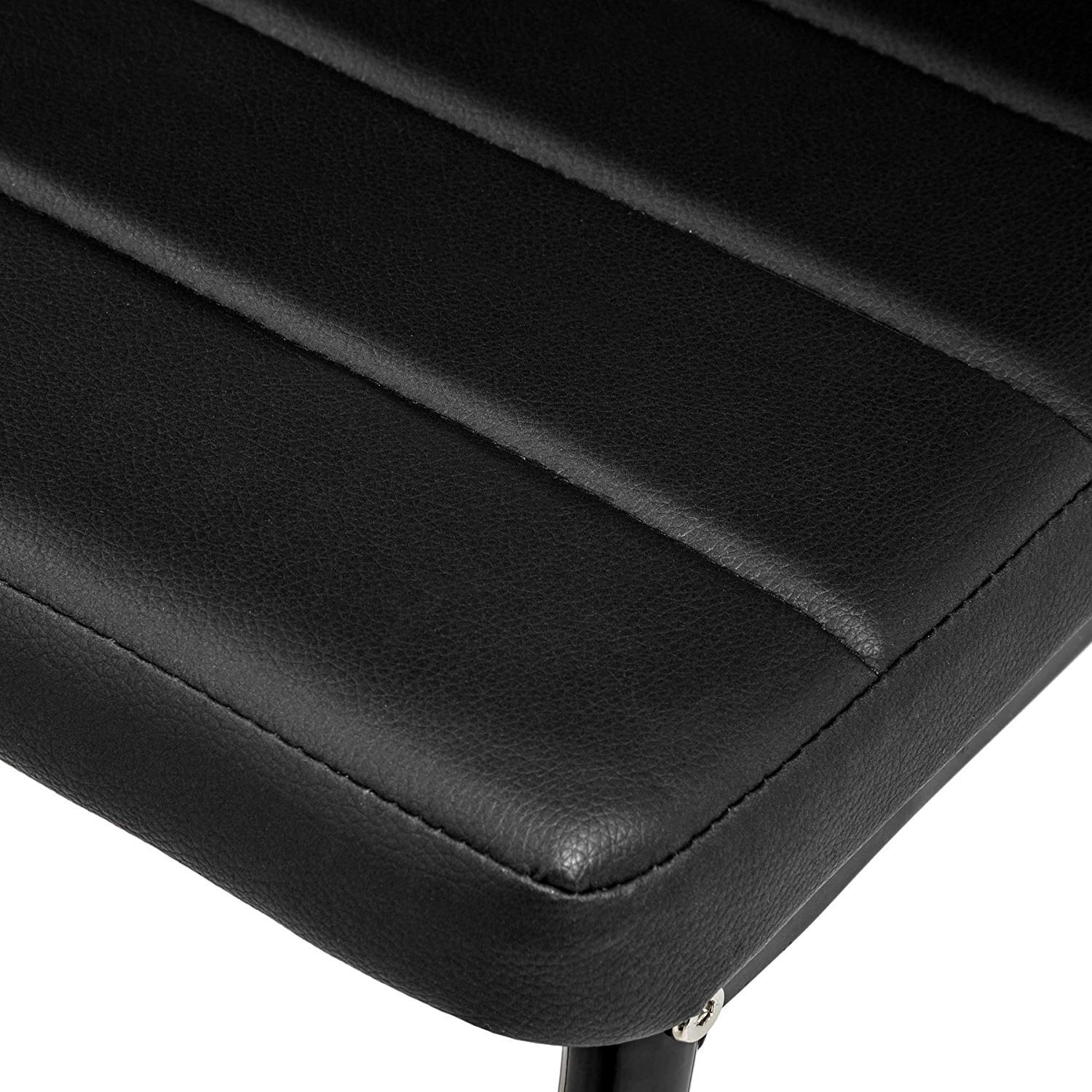 Conjunto de Mesa de Cocina 105x60 + 4 sillas Clasik (Negro-Negro)