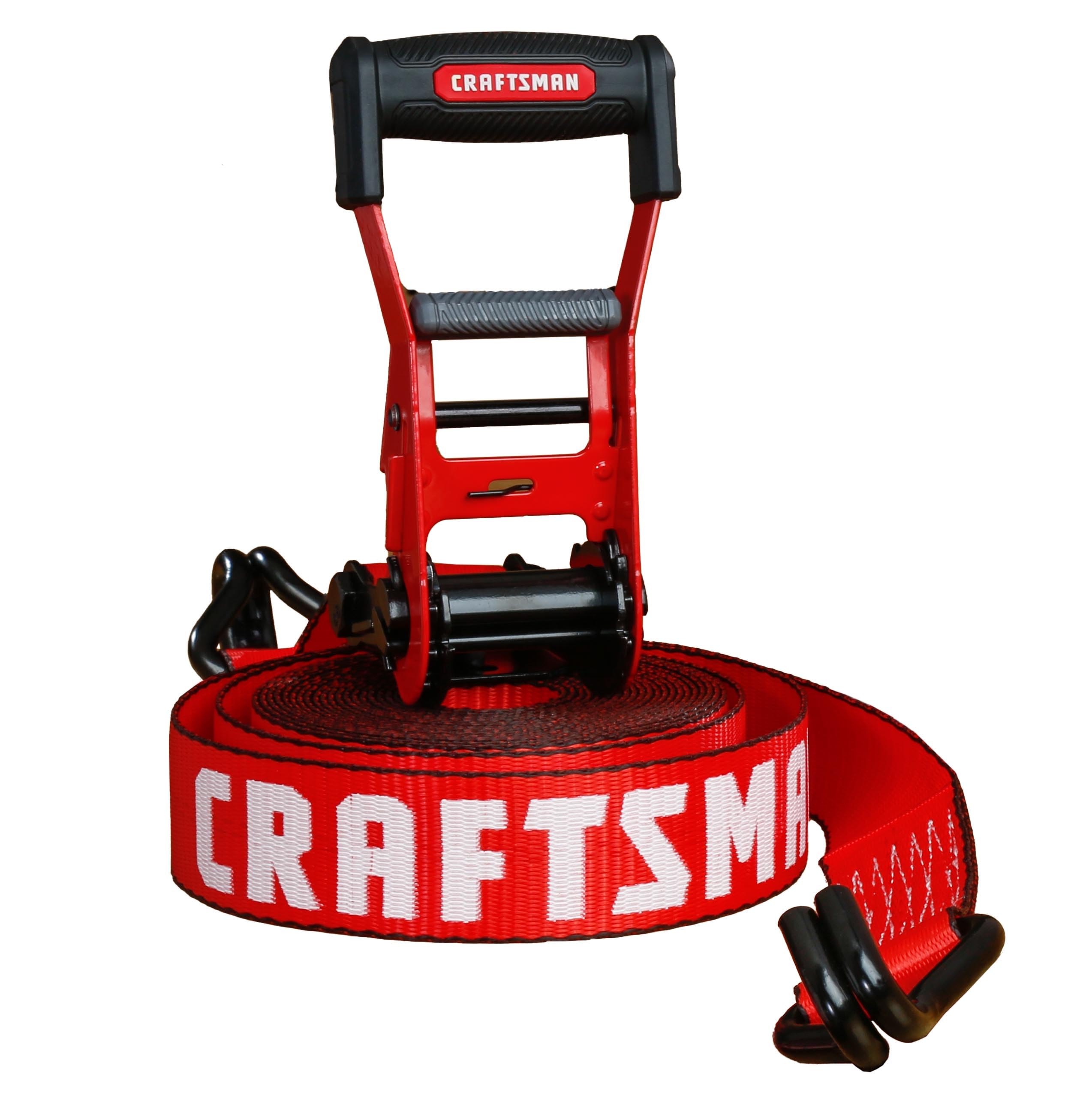 CRAFTSMAN CMXAZBS10000J - Cinghia a cricchetto con doppio gancio a J, 5,1 cm x 60 cm, per carichi pesanti/industriali (4,5 kg di resistenza alla rottura)