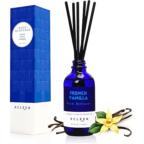 Reed Diffuser Set with Sticks for Bedroom, Vanilla, Coconut & Milk Scented...