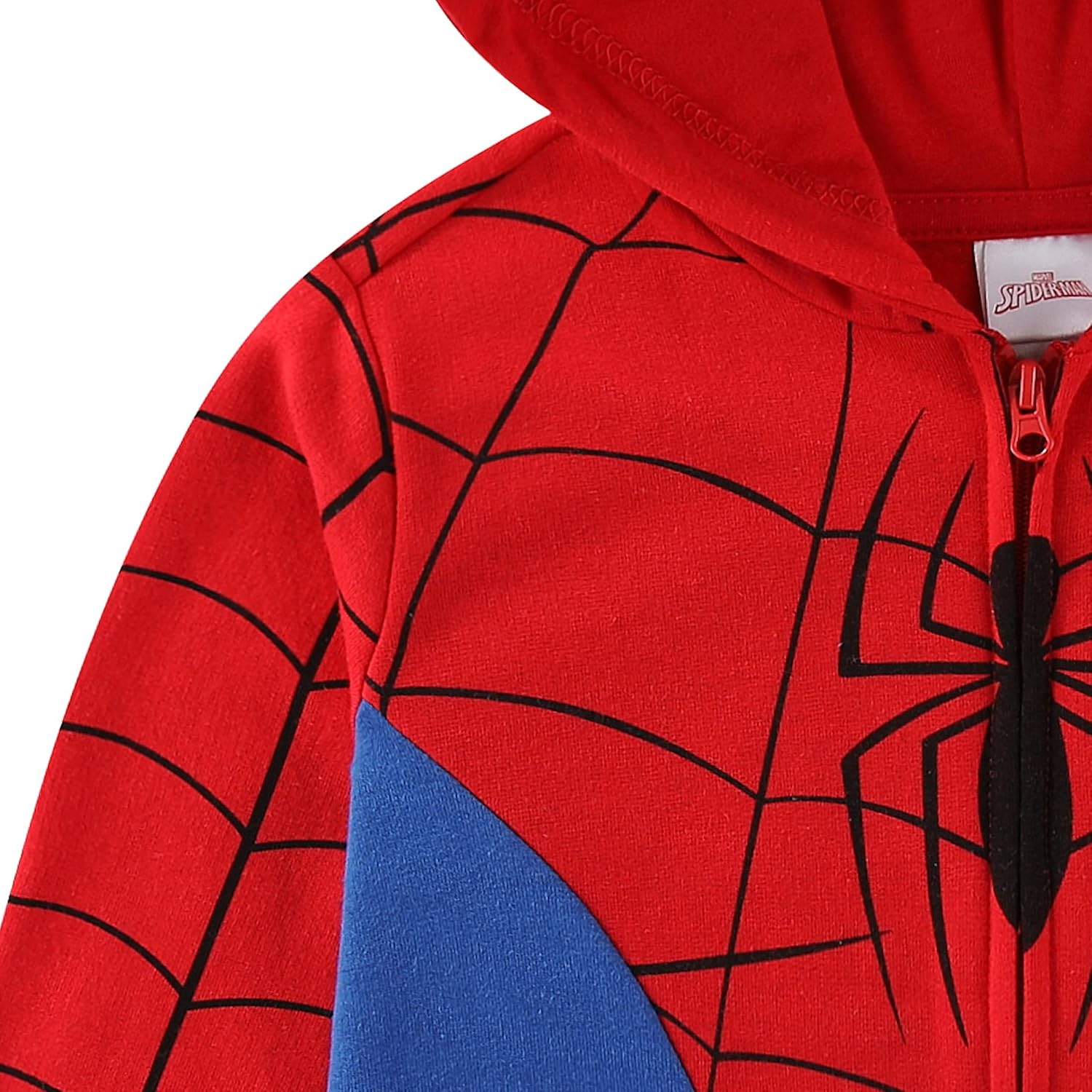 Marvel Spider-Man Boys Zip Up Fleece Hoodie for Toddlers