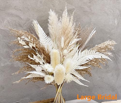 Miniatura 7 de YOBEKI Decoración de boda de flores secas y hierba de las pampas - Ramos y Boutonnieres de novia y dama de honor