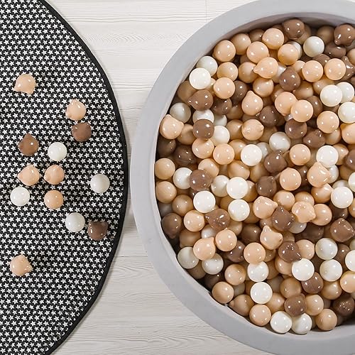 Miniatura 6 de GOGOSO Pelotas de oso con formas de bolas de oso, 100 unidades, sin BPA, a prueba de aplastamiento, bolas de piscina de juguete para diversión del