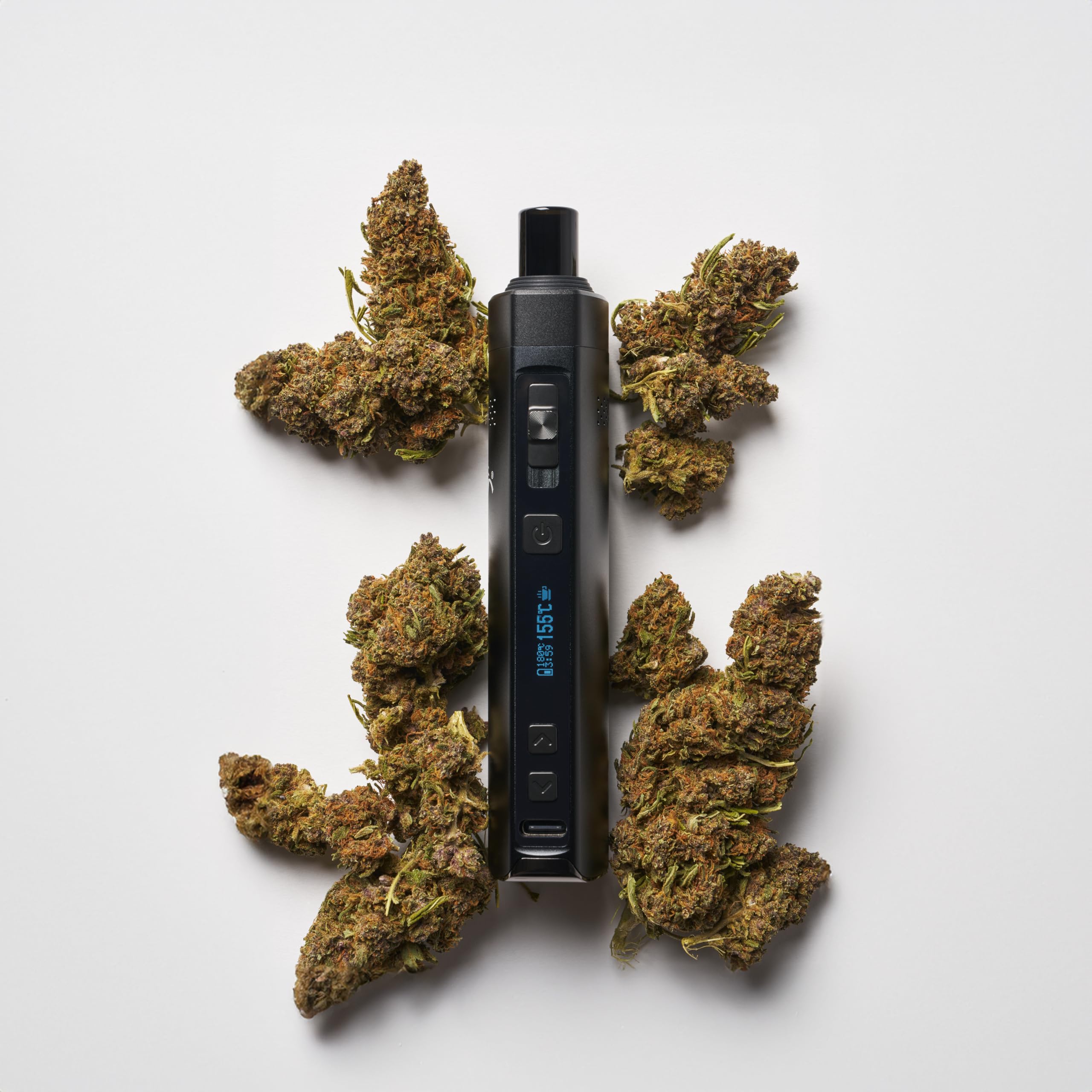 Vaporizzatore Wolke V2, Dry Herb Vaporizer Batteria sostituibile da 3200 mah, display OLED Controllo della temperatura continuo - Vaporizza erbe, resine, oli