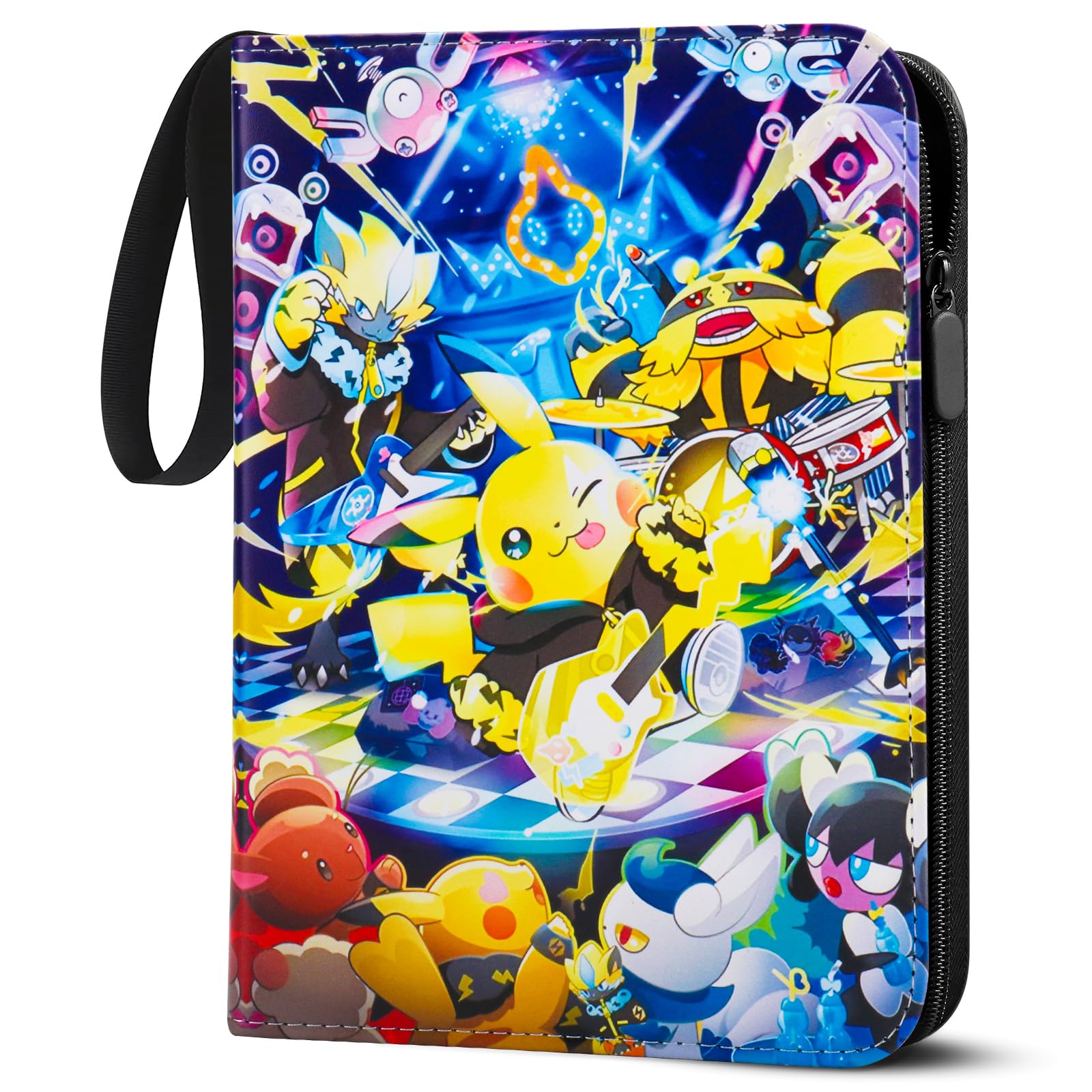 LYAILOOGXL Karten Sammelalbum für Pokemon,900 Karten Sammelalbum mit 50pcs Abnehmbaren Hüllen,PU-Material Oberfläche Wasserdicht, Sammelkarten Album Heft für kinder Kartensammler