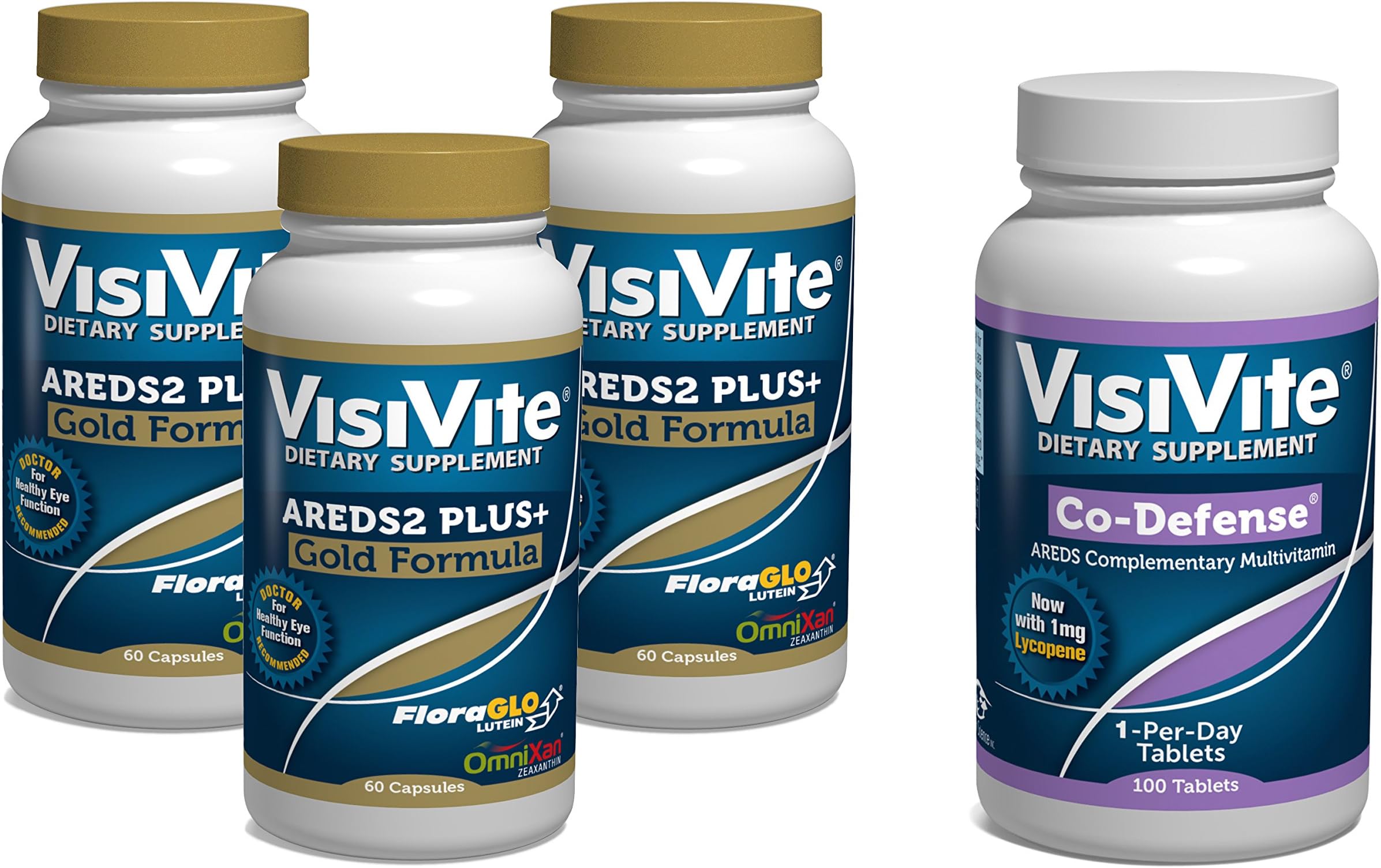 VisiVite Gold and Co-Defense, 3-Month Bundle