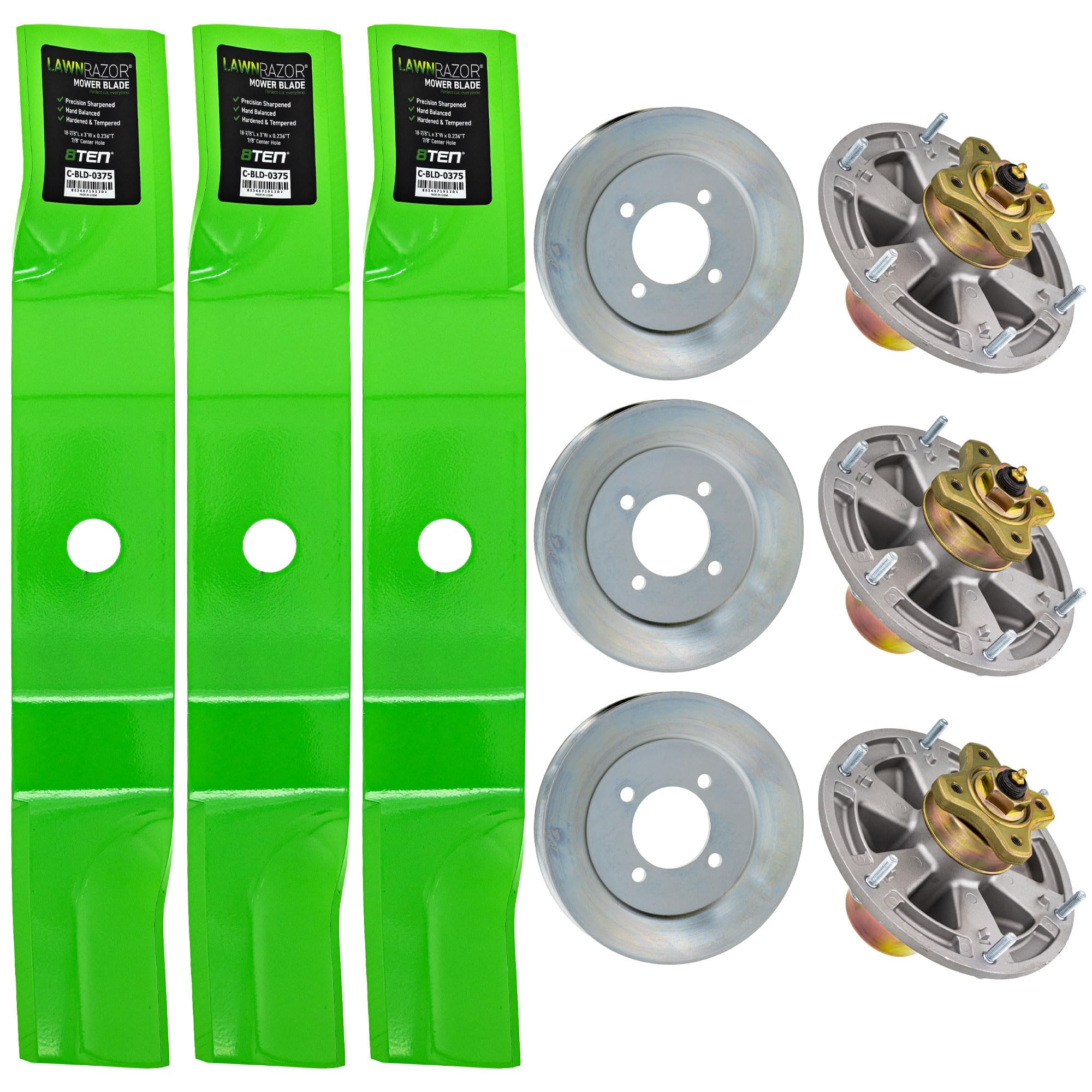 Amazon.com : 8TEN Blade Spindle Kit for John Deere Ztrak Z925A 54